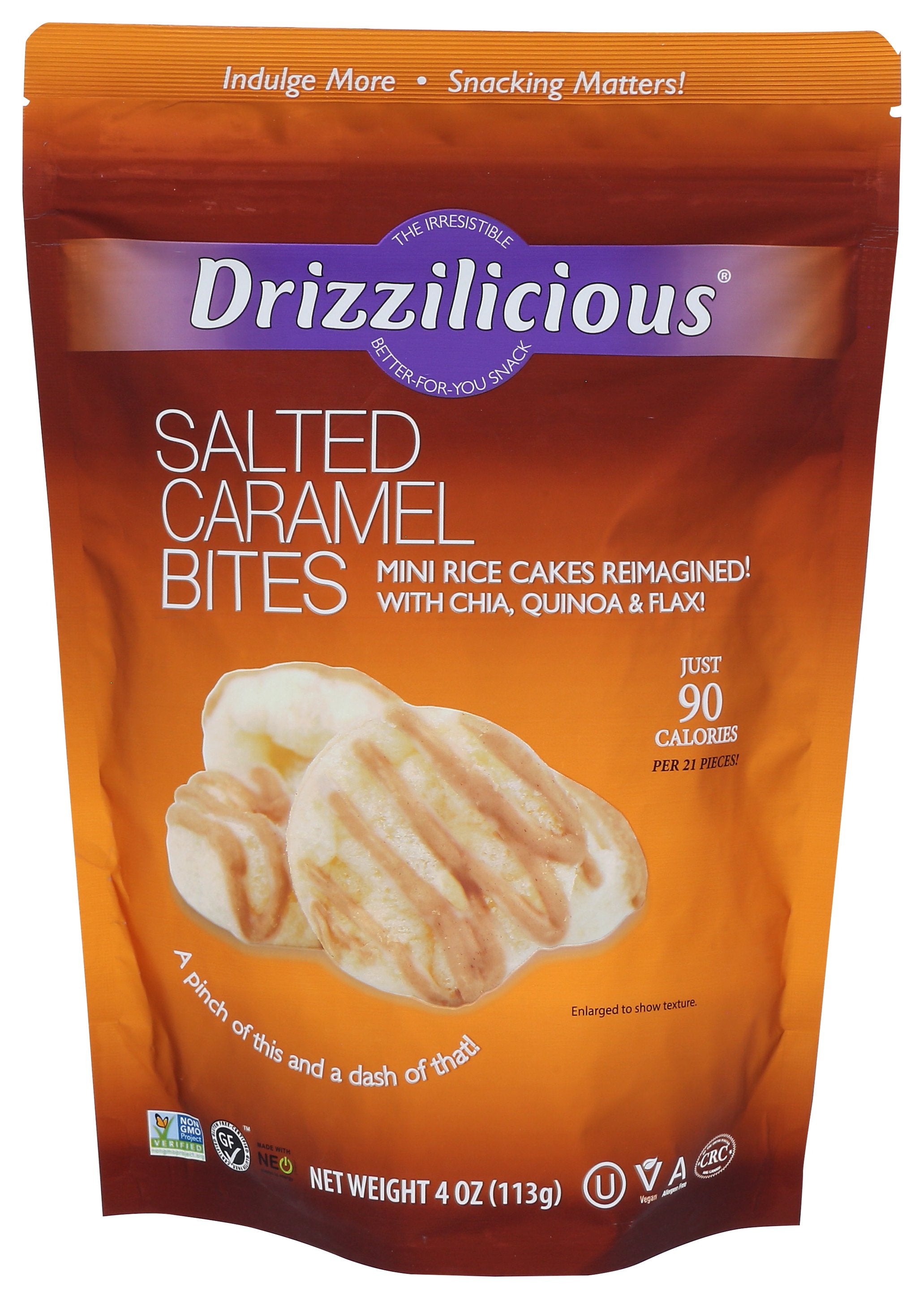 DRIZZILICIOUS RICE CAKES MINI SLTD CRML - Case of 6