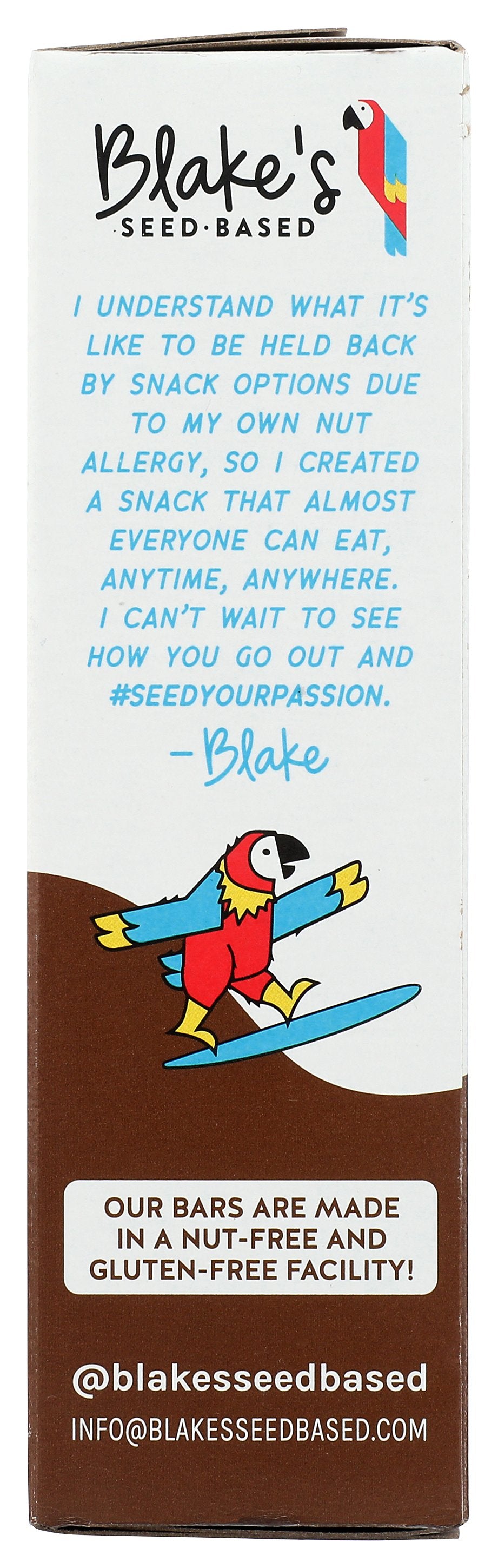 BLAKES SEED BASED BARS CHEWY CHOC CHIP 5CT - Case of 6