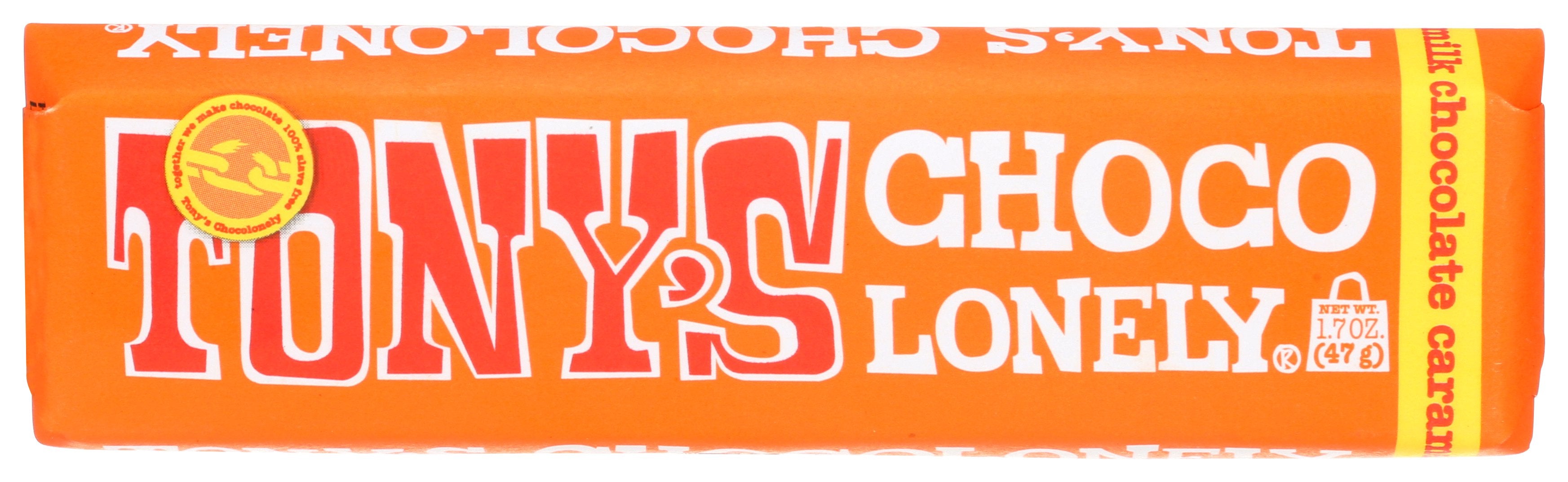 TONYS CHOCOLONELY BAR MLK CHOC CRML SSLT 32 - Case of 20
