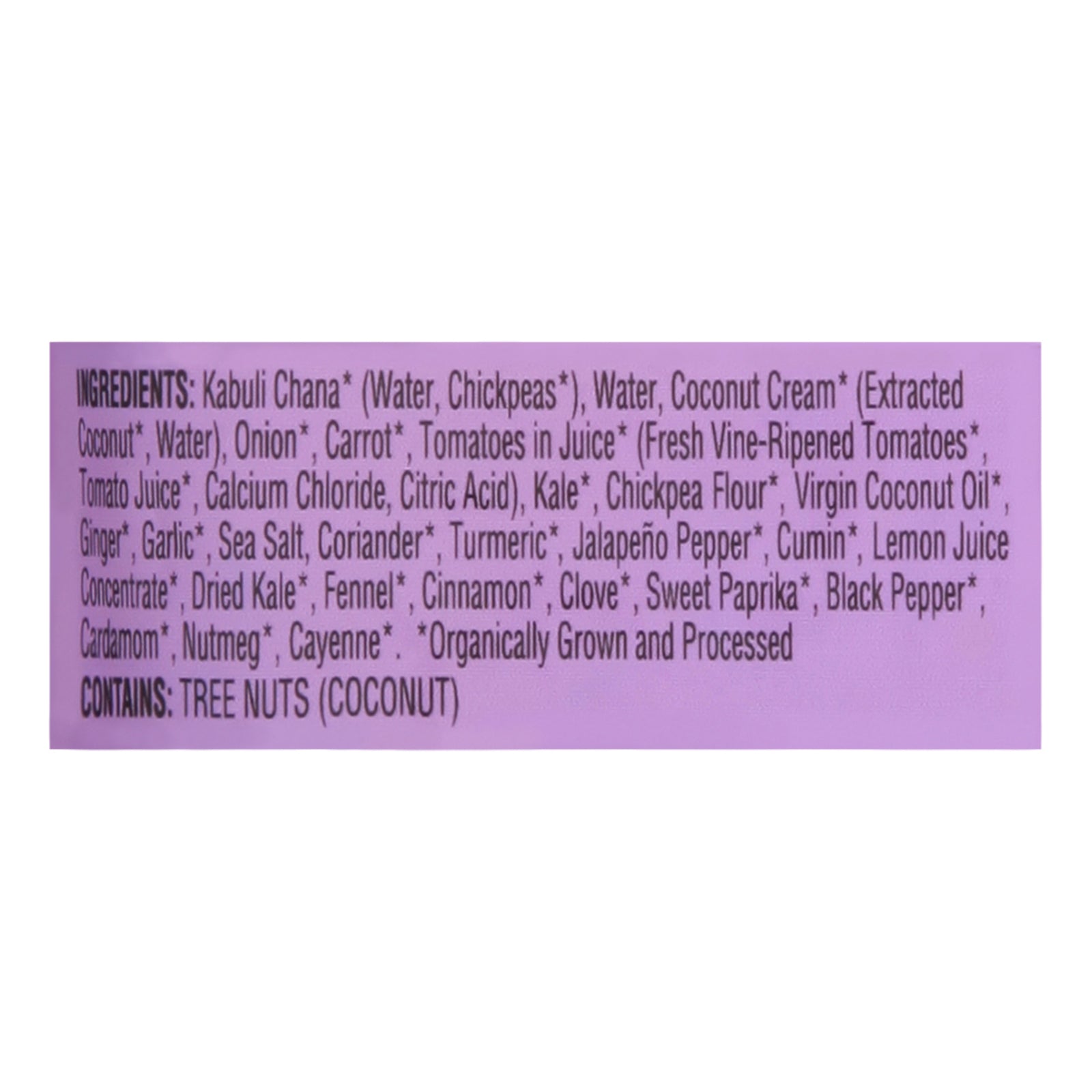 Maya Kaimal - Chana Chckp Coconut Kale - Case of 6-10 OZ