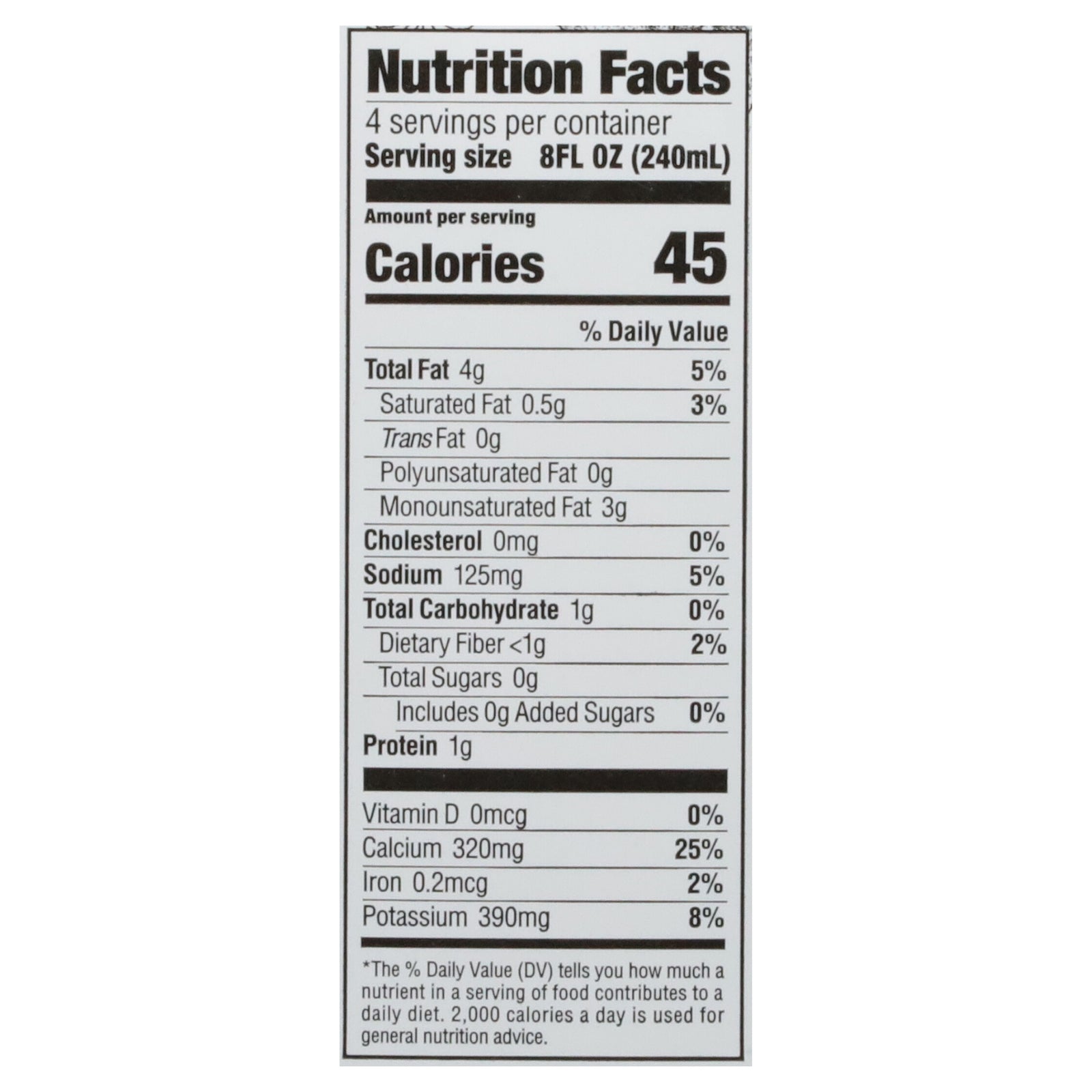 Milkadamia - Mcdm Milk Unswt Lte D Brst - Case of 6-32 FZ