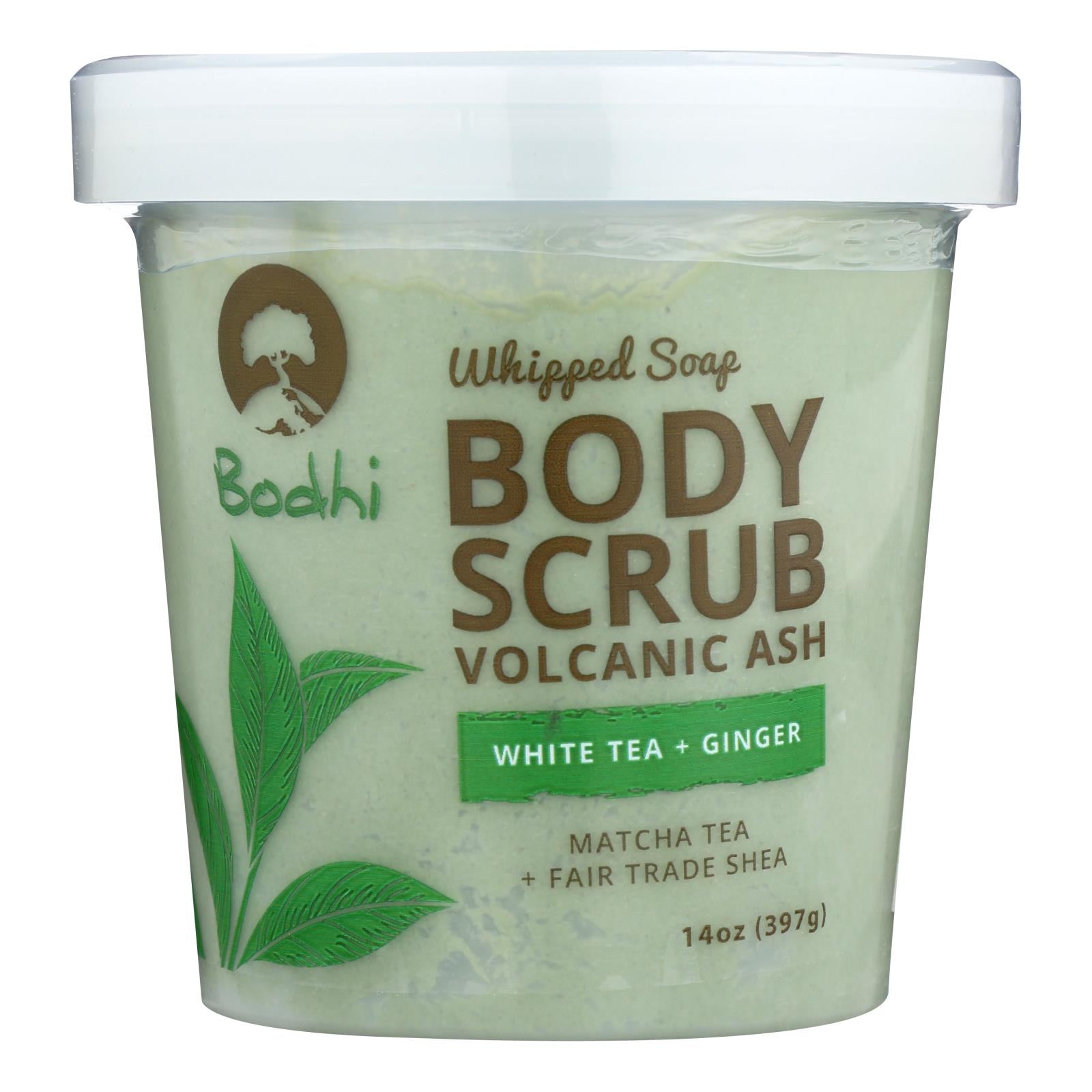 Bodhi - Body Scrub - White Tea and Ginger - Case of 1 - 14 oz.