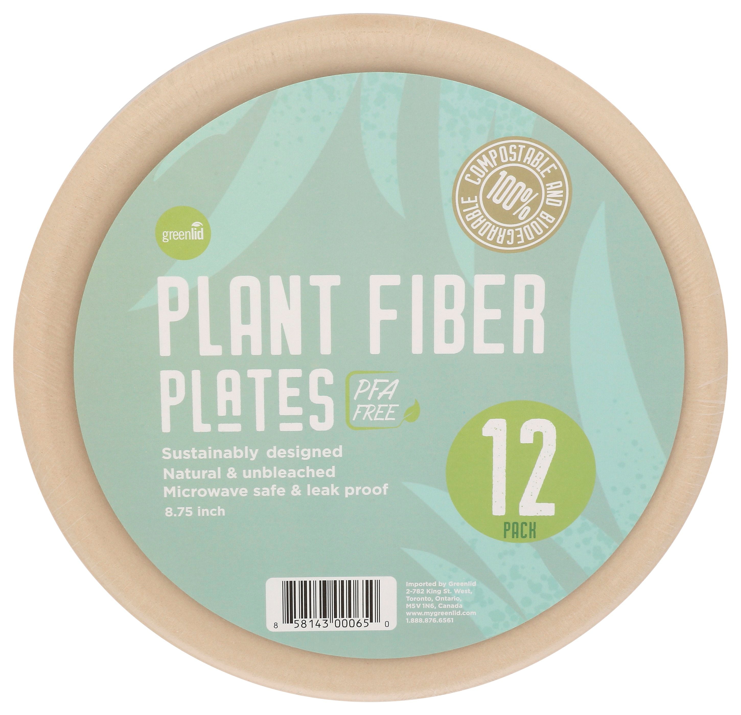 GREENLID PLATE PLANT FIBER 9IN 12P - Case of 24