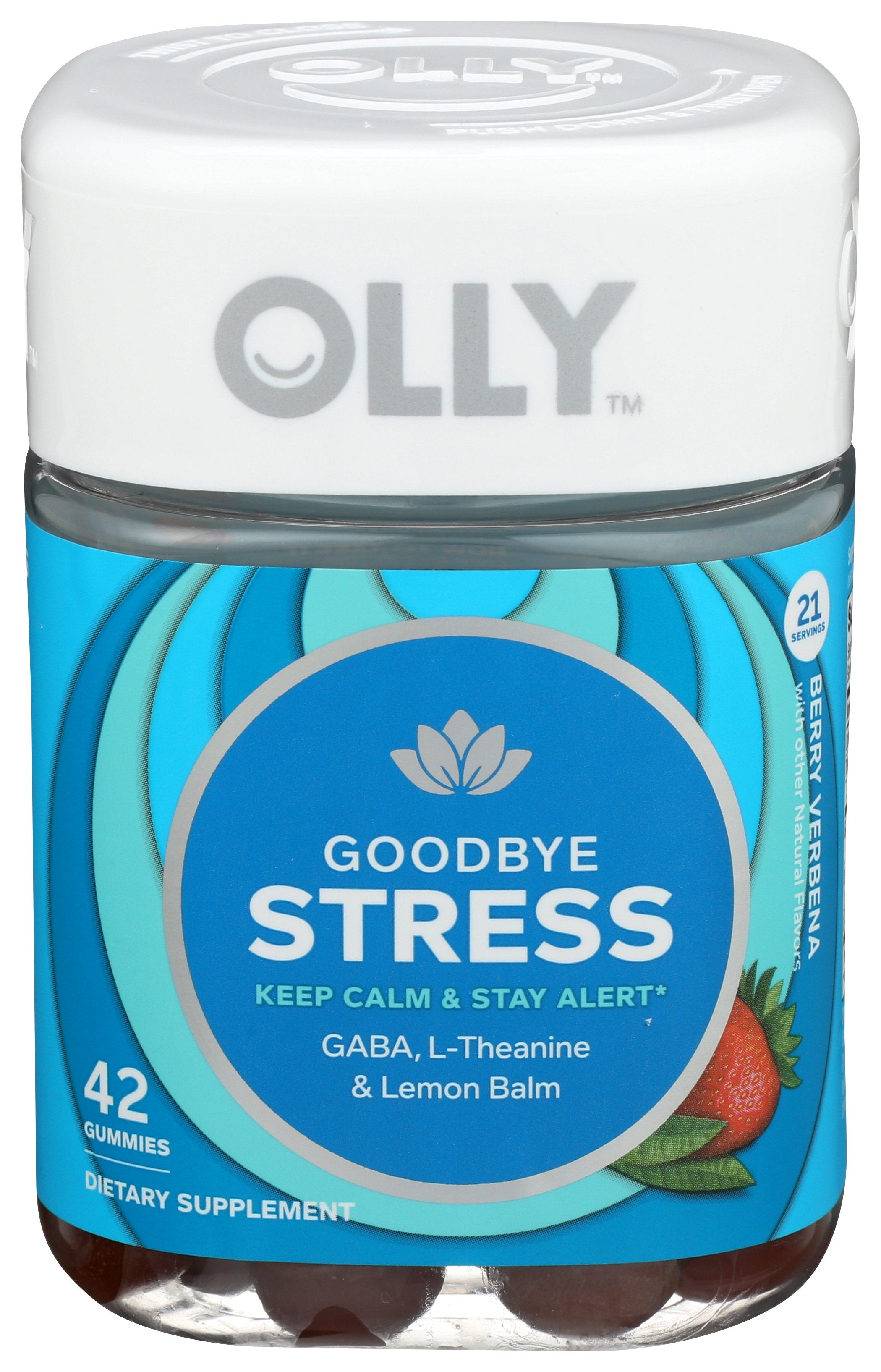 OLLY SUPPLEMENT GOODBYE STRESS - Case of 3