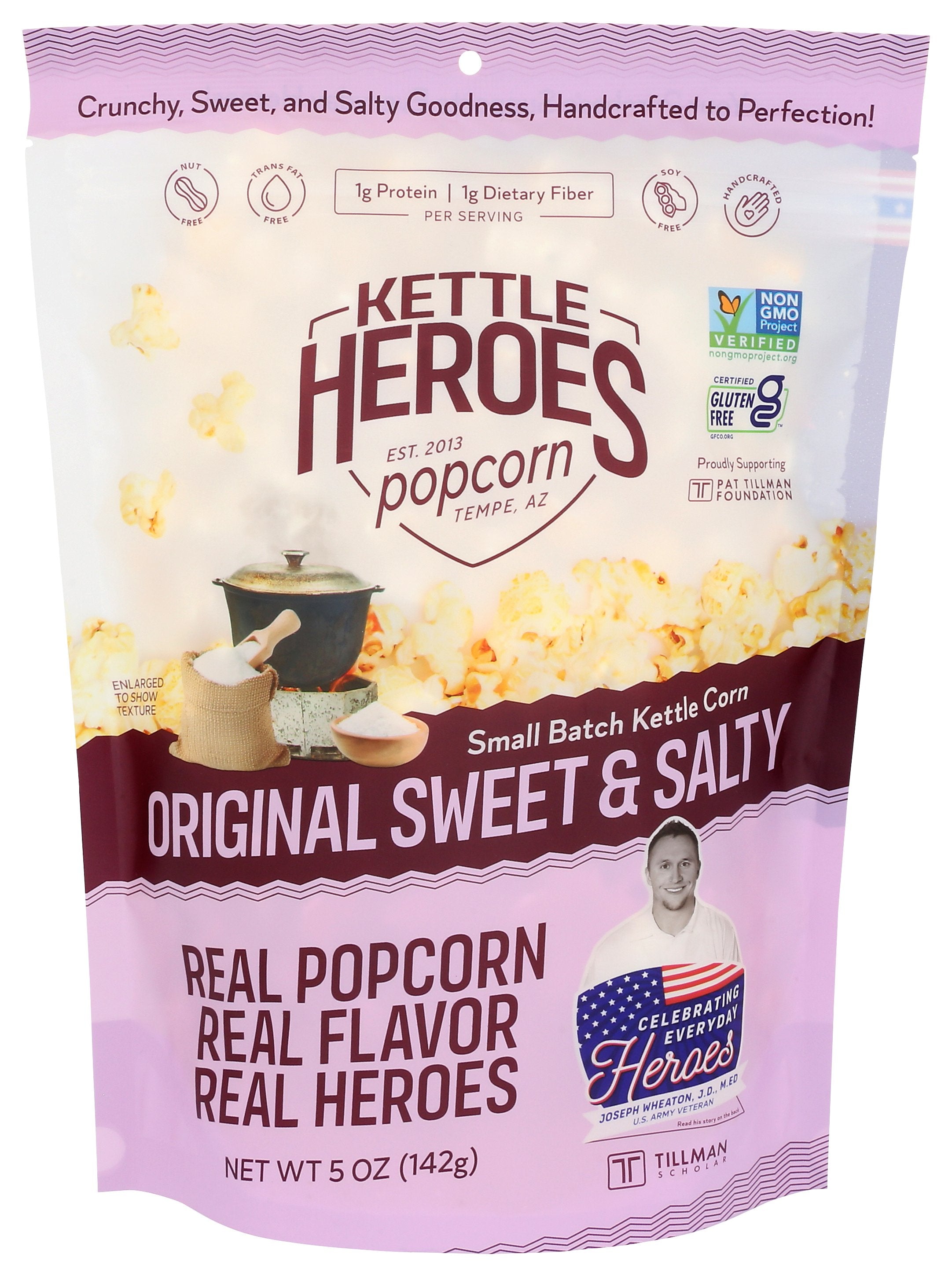 KETTLE HEROES KETTLE CORN SWEET & SALTY - Case of 6
