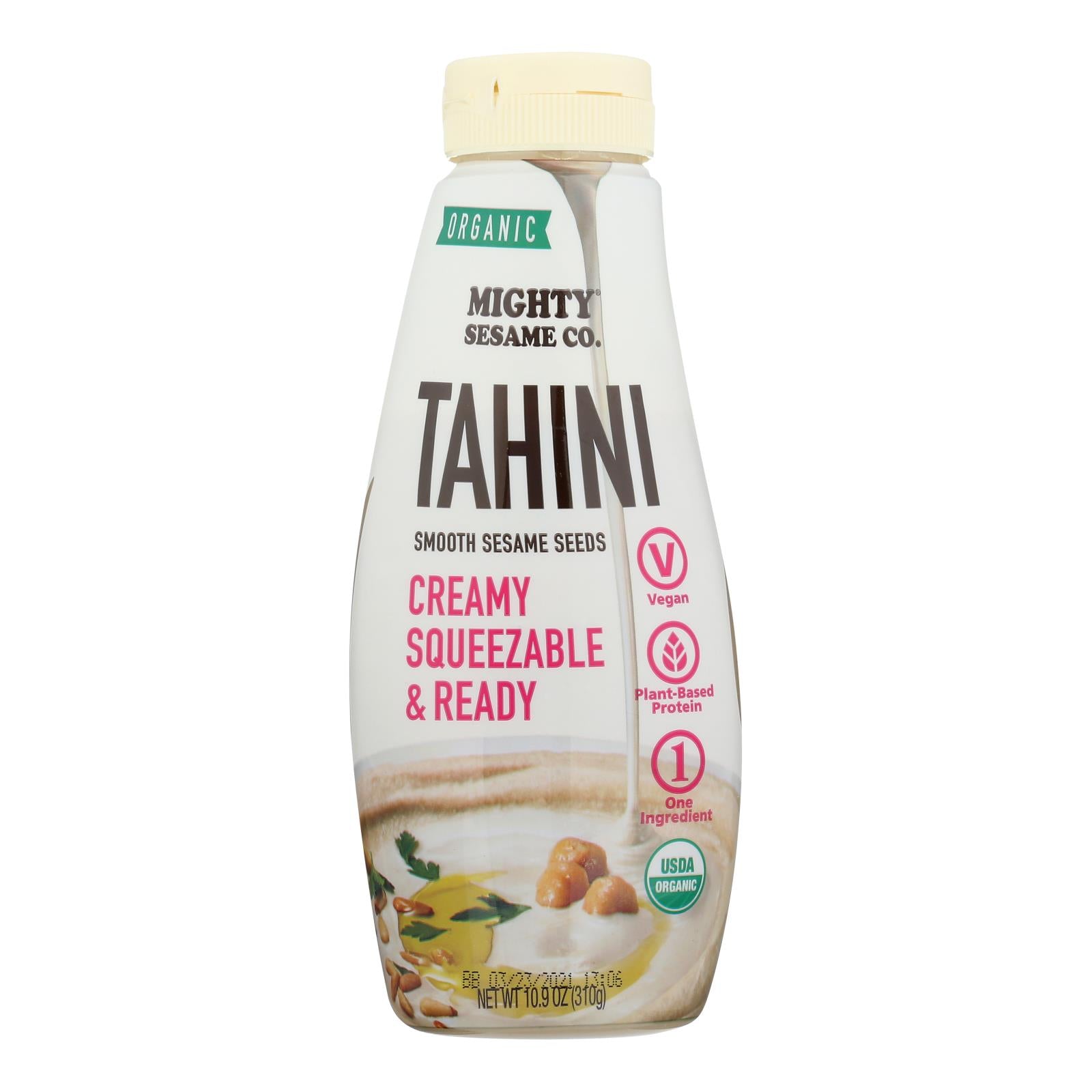 Mighty Sesame Company - Tahini Organic Fine Sesame - Case Of 8 - 10.9 Oz