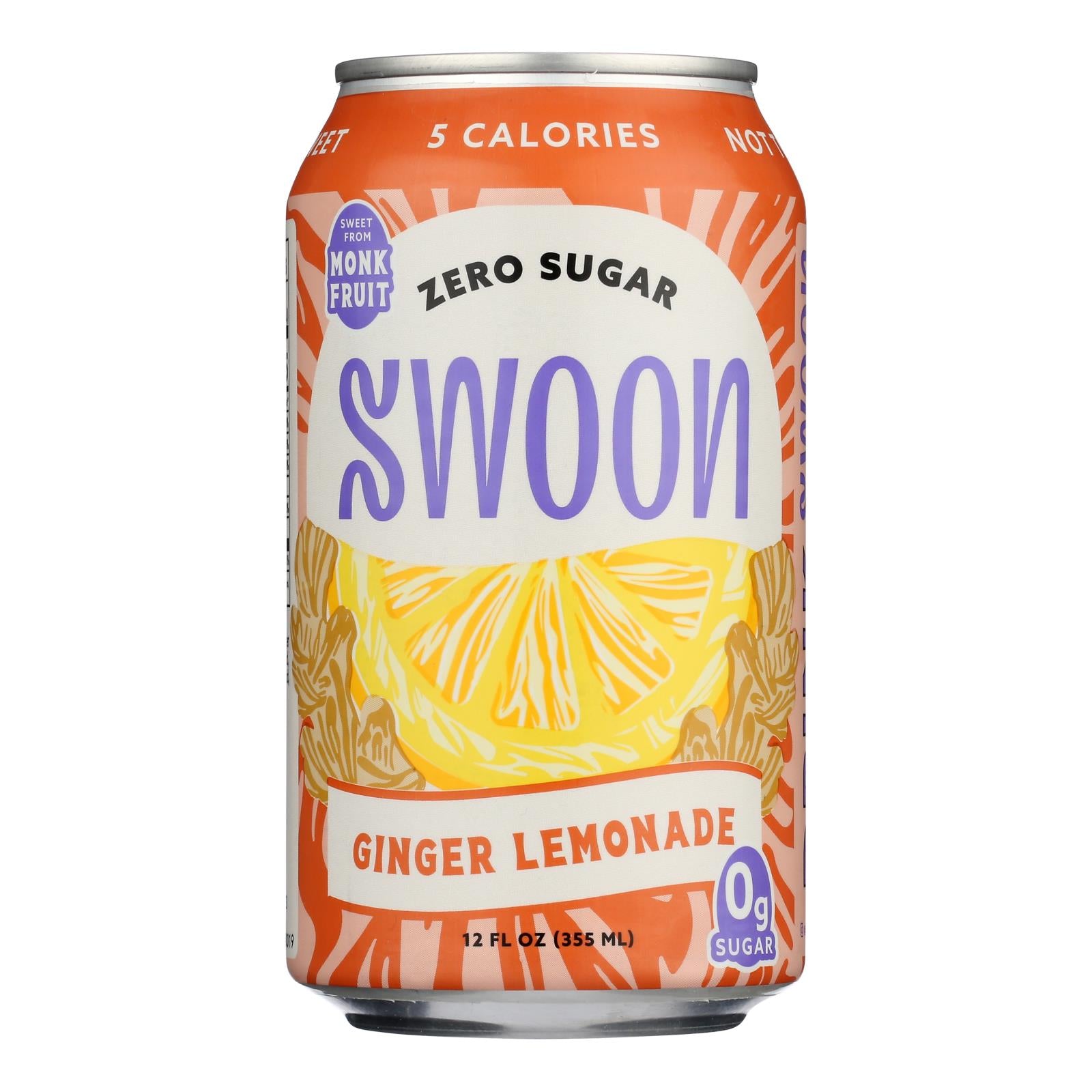 Swoon - Lemonade Ginger Zero Sugar - Case Of 12-12 Fz