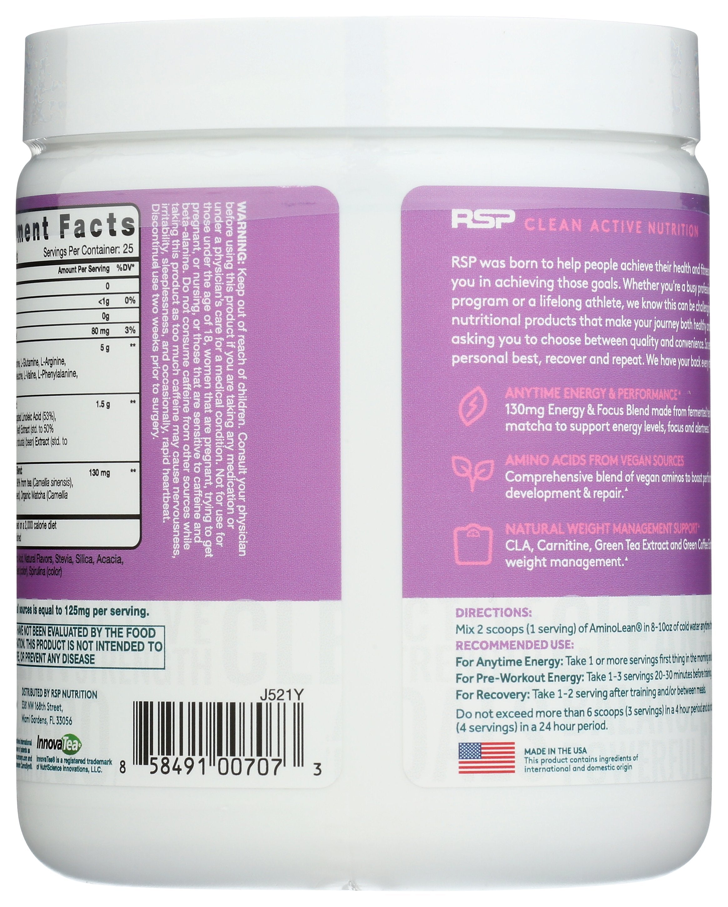 RSP NUTRITION AMINO LEAN ACAI