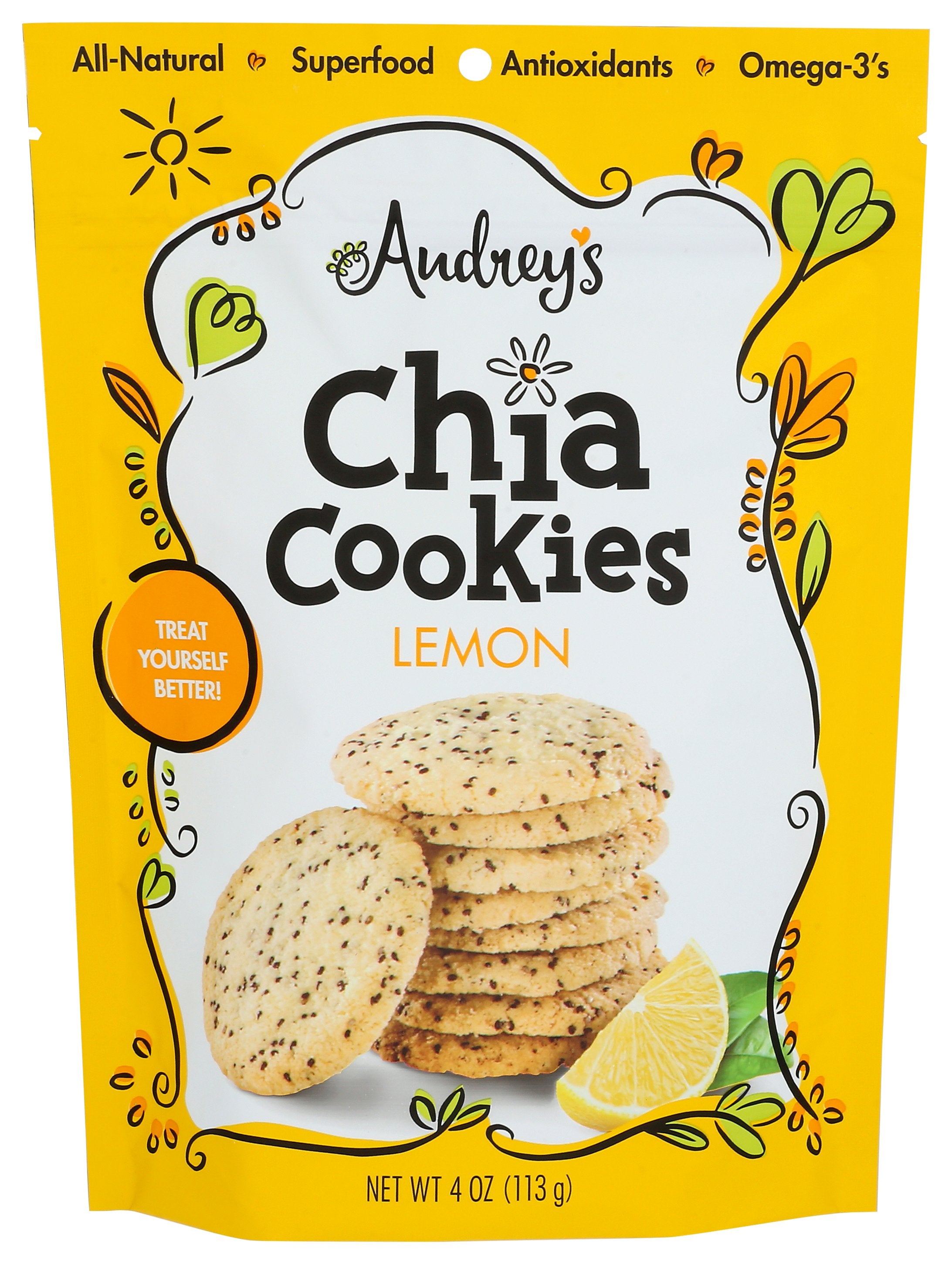 AUDREYS COOKIE CHIA LEMON - Case of 6