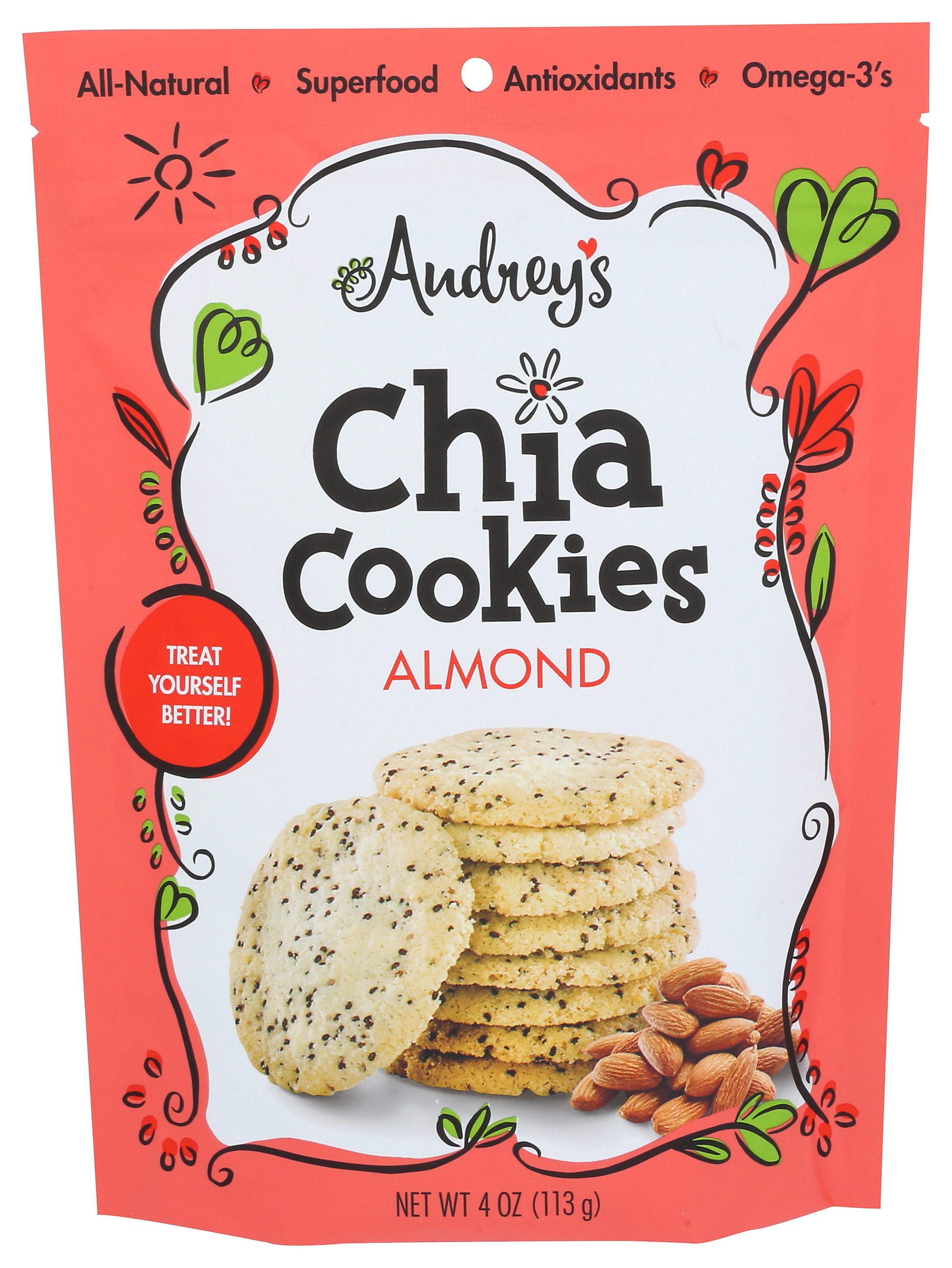 AUDREYS COOKIE CHIA ALMOND - Case of 6