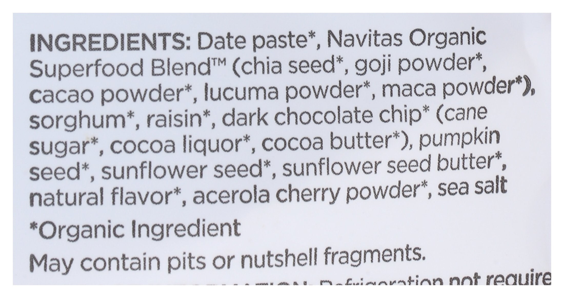 NAVITAS POWER SNACK CACAO GOJI