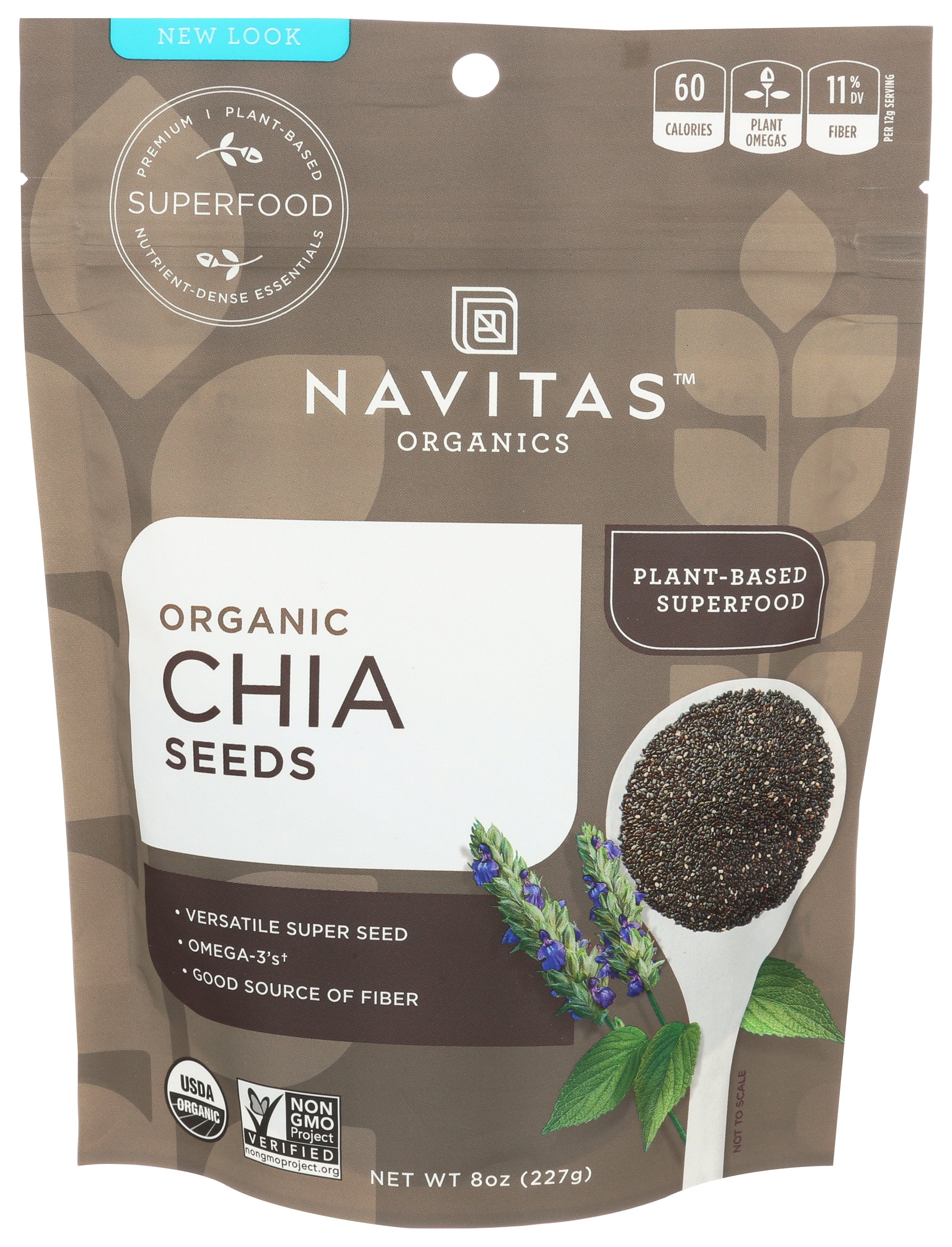 NAVITAS SEED CHIA ORG [CHIA SEEDS - 8 OZ]