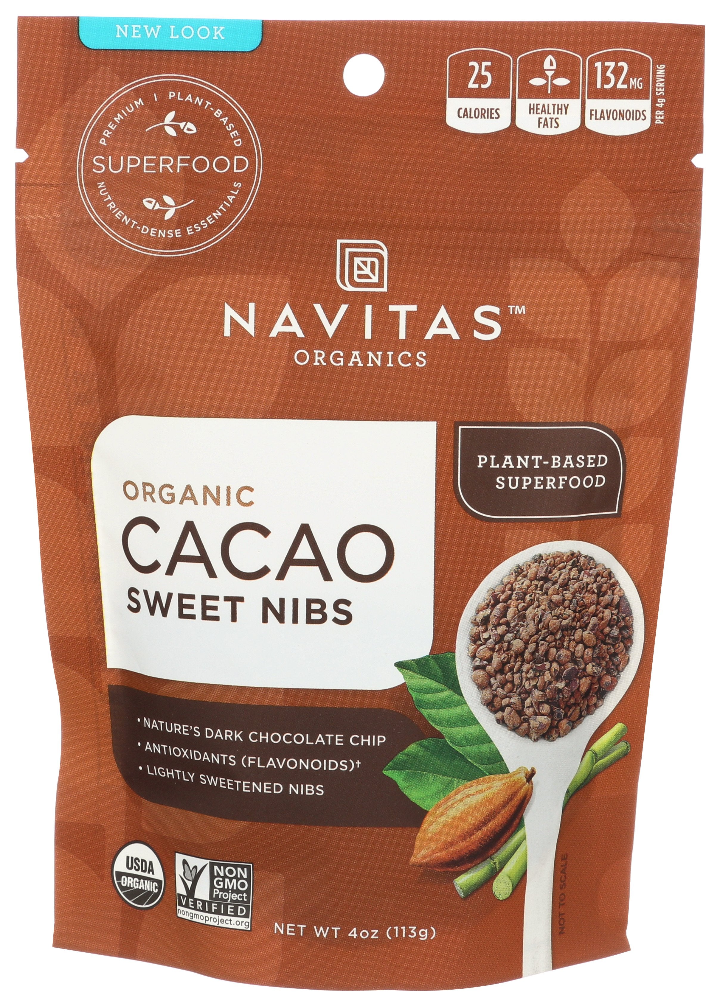 NAVITAS CACAO NIBS SWTND ORG