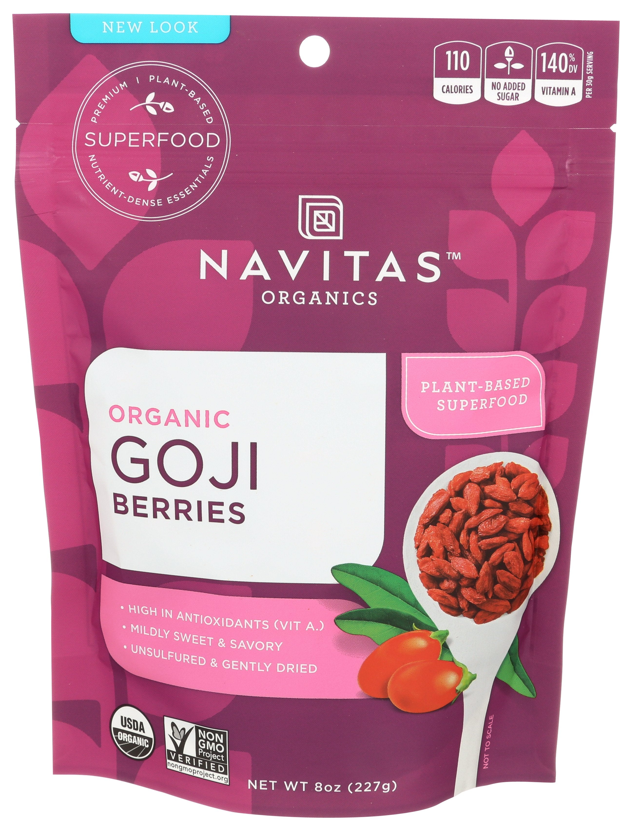 NAVITAS GOJI BERRY ORG [GOJI BERRIES - 8 OZ]