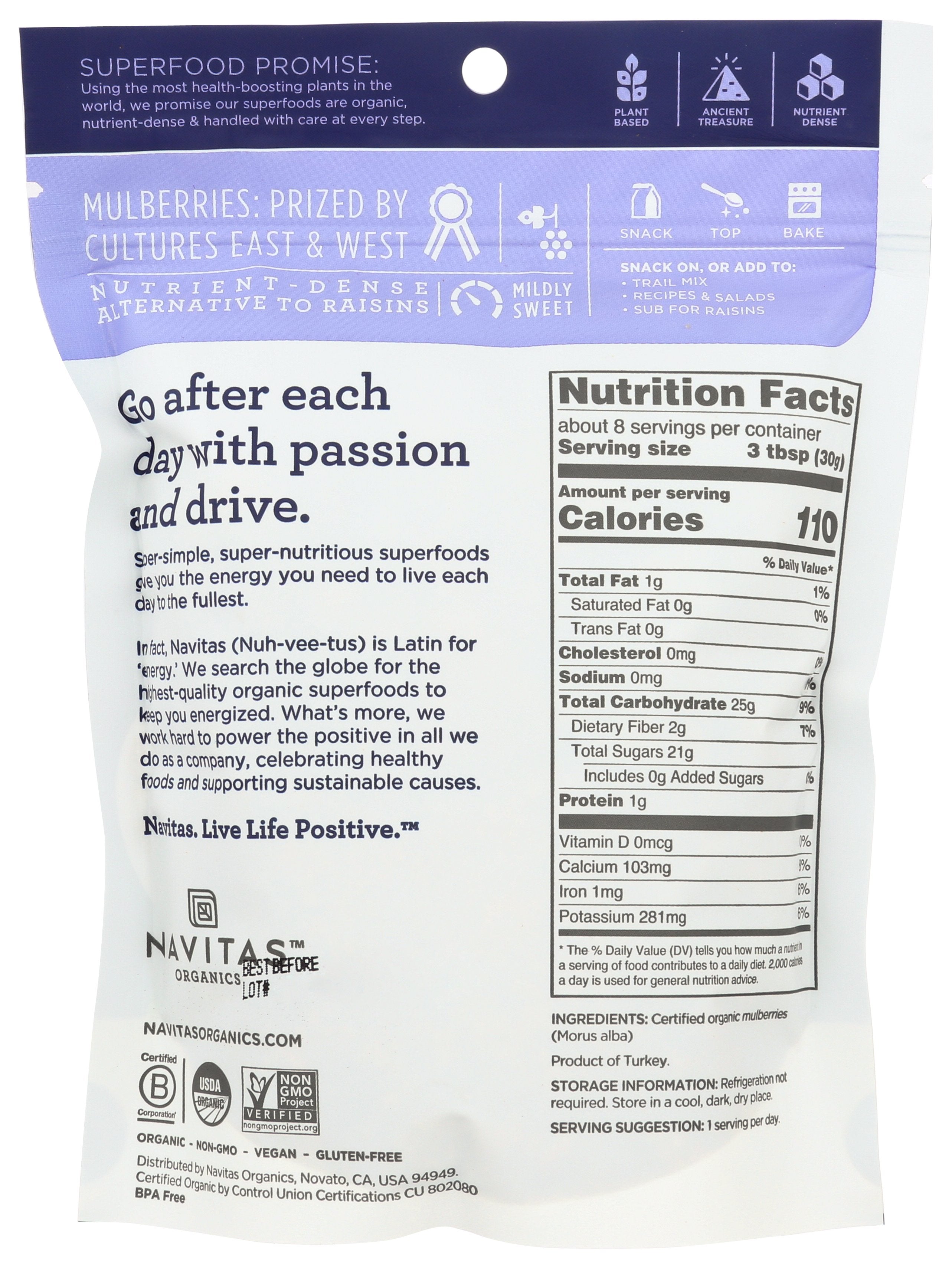 NAVITAS MULBERRIES ORG