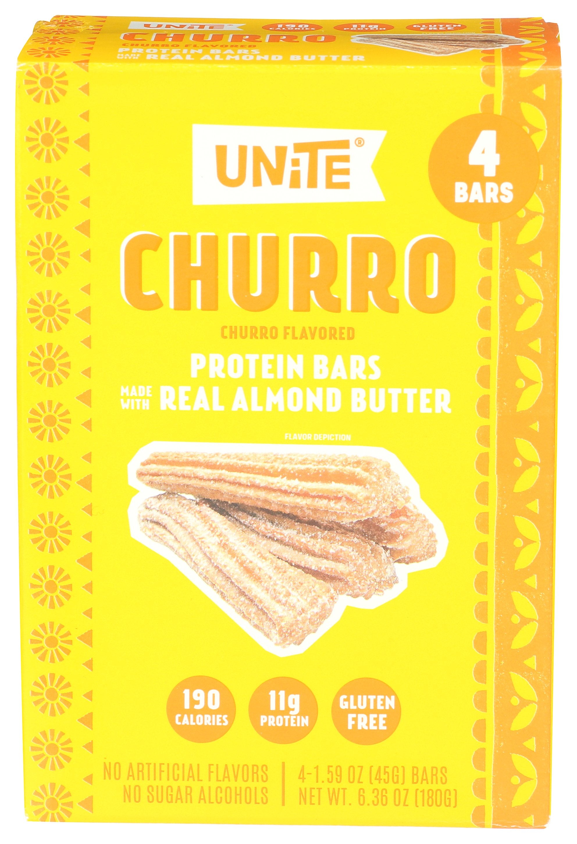 UNITE BAR PROTEIN CHURRO 4PC - Case of 6