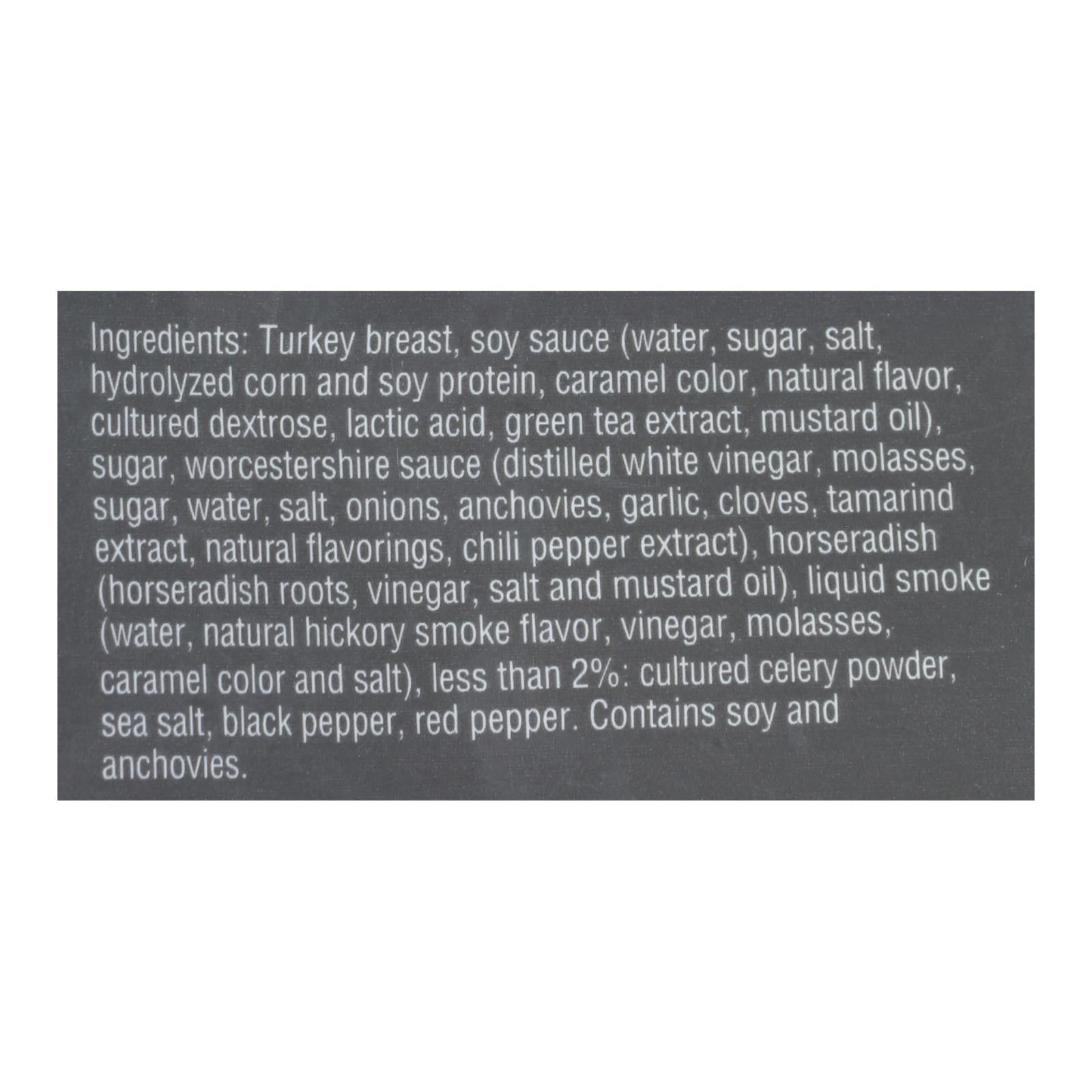 Chef's Cut Turkey Jerkey Teriyaki - Case of 8 - 2.5 oz.