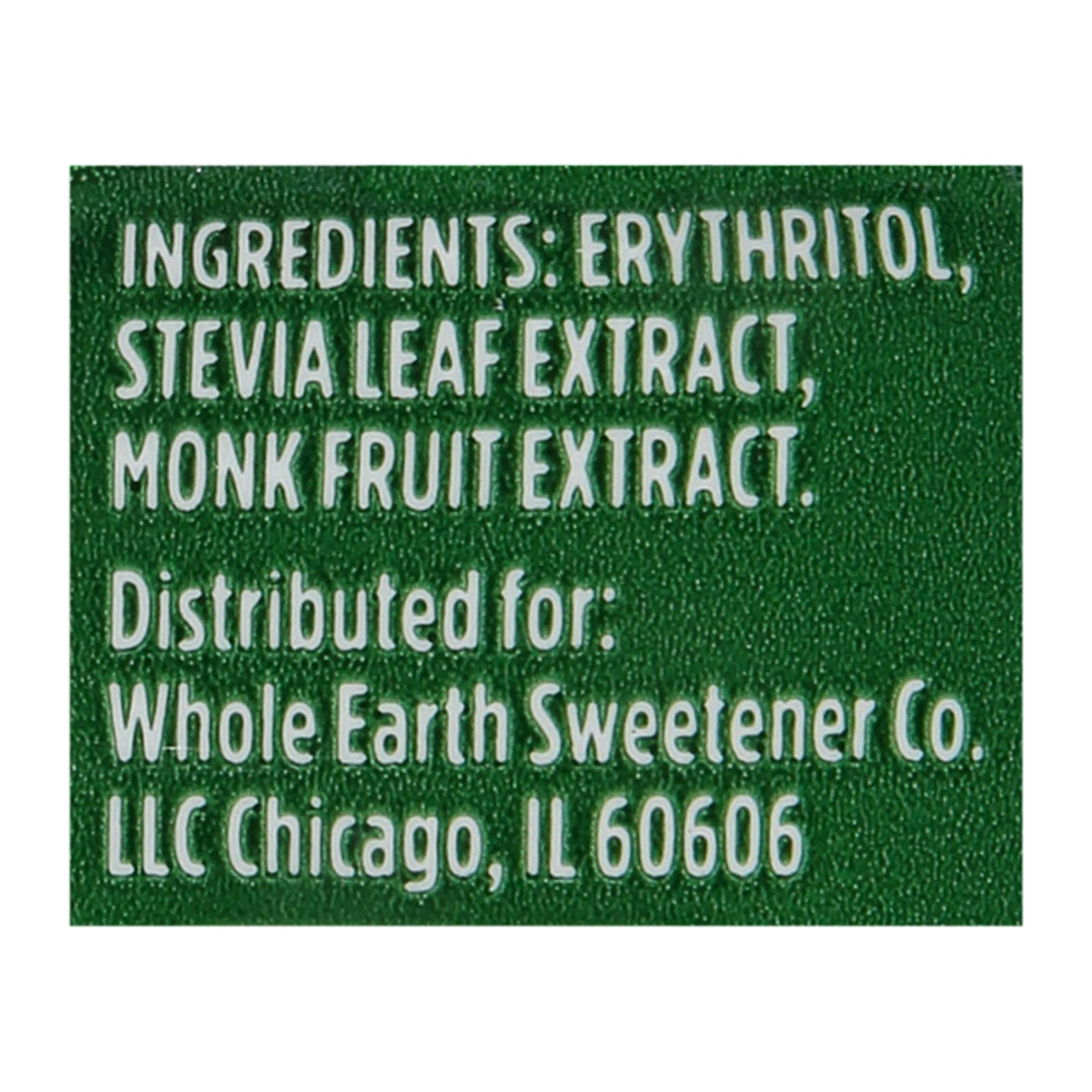 Whole Earth Sweetener Co - Sweetener Monkfrt Stevia - Case Of 8-9.8 Oz