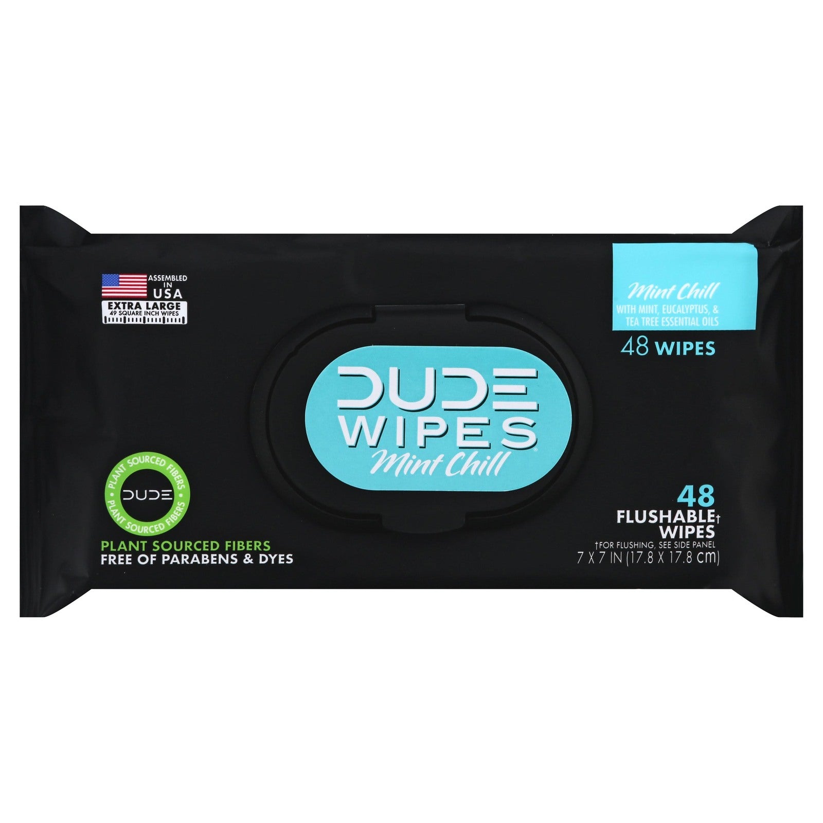 Dude Wipes - Wipes Dspnsr Pack Mint Chll - Case of 8-48 CT