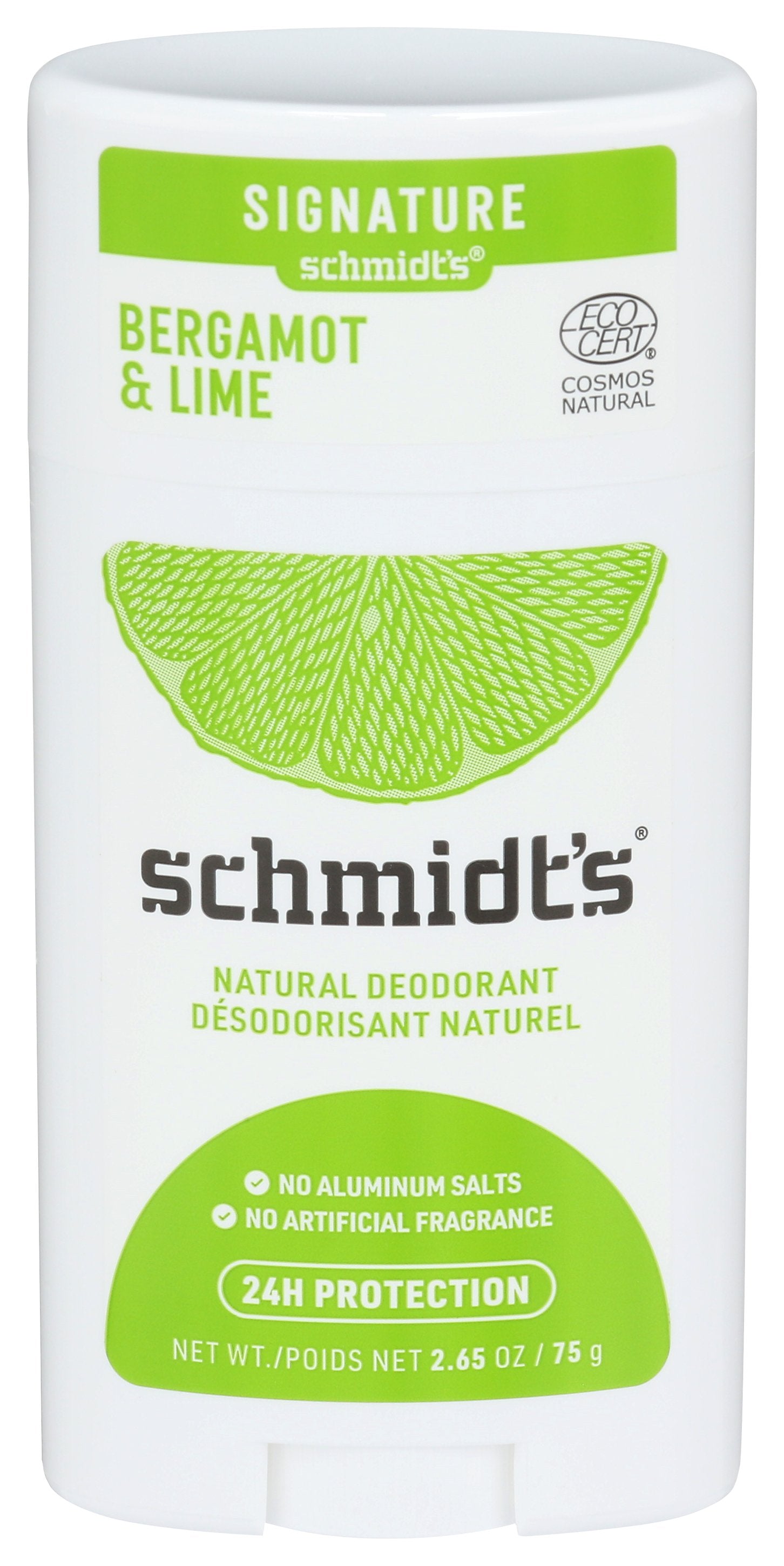 SCHMIDTS DEODORANT BERGAMONT LIME - Case of 3