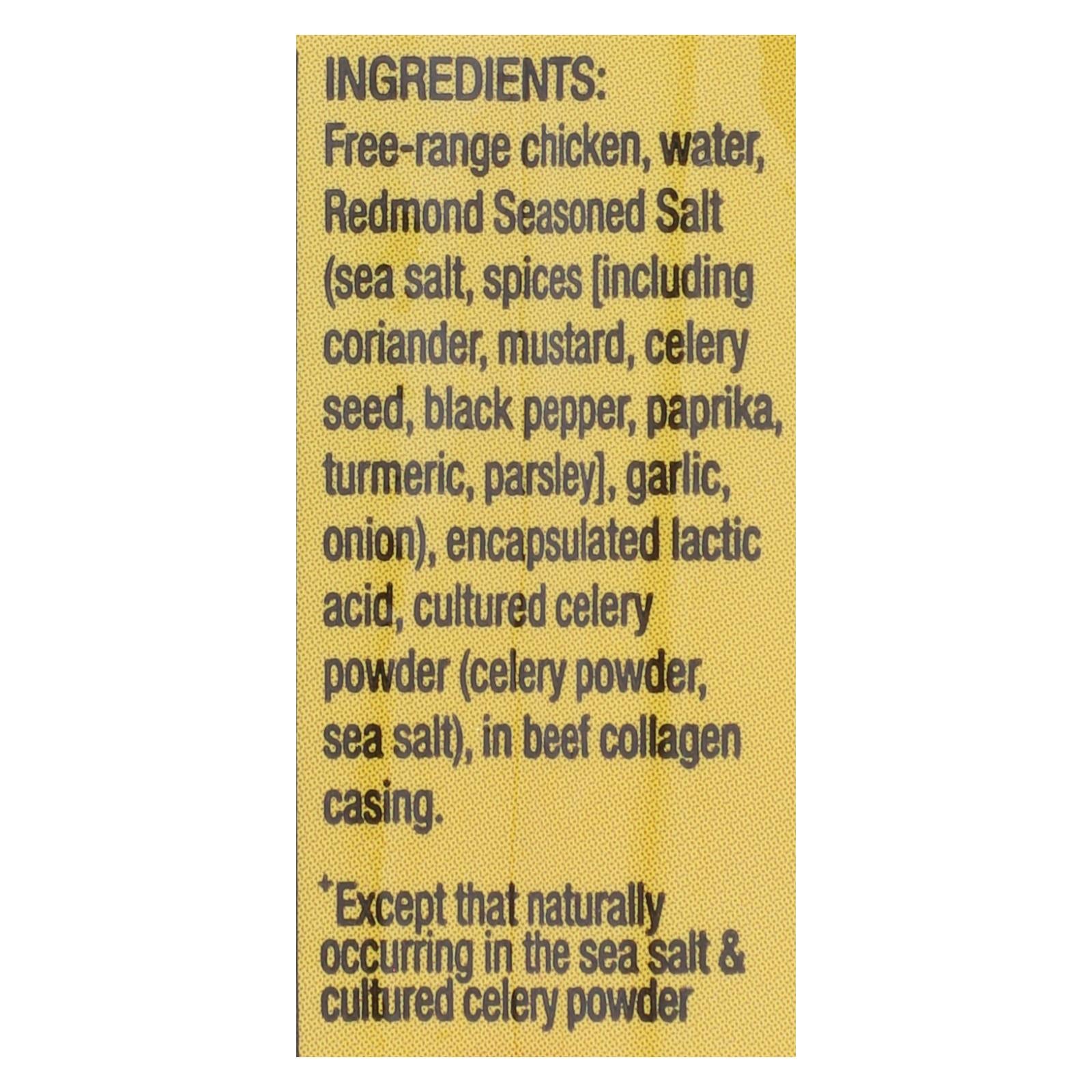 Nick's Sticks - Snack Stk Chicken Fr Rnge - Case of 25 - 1.7 OZ