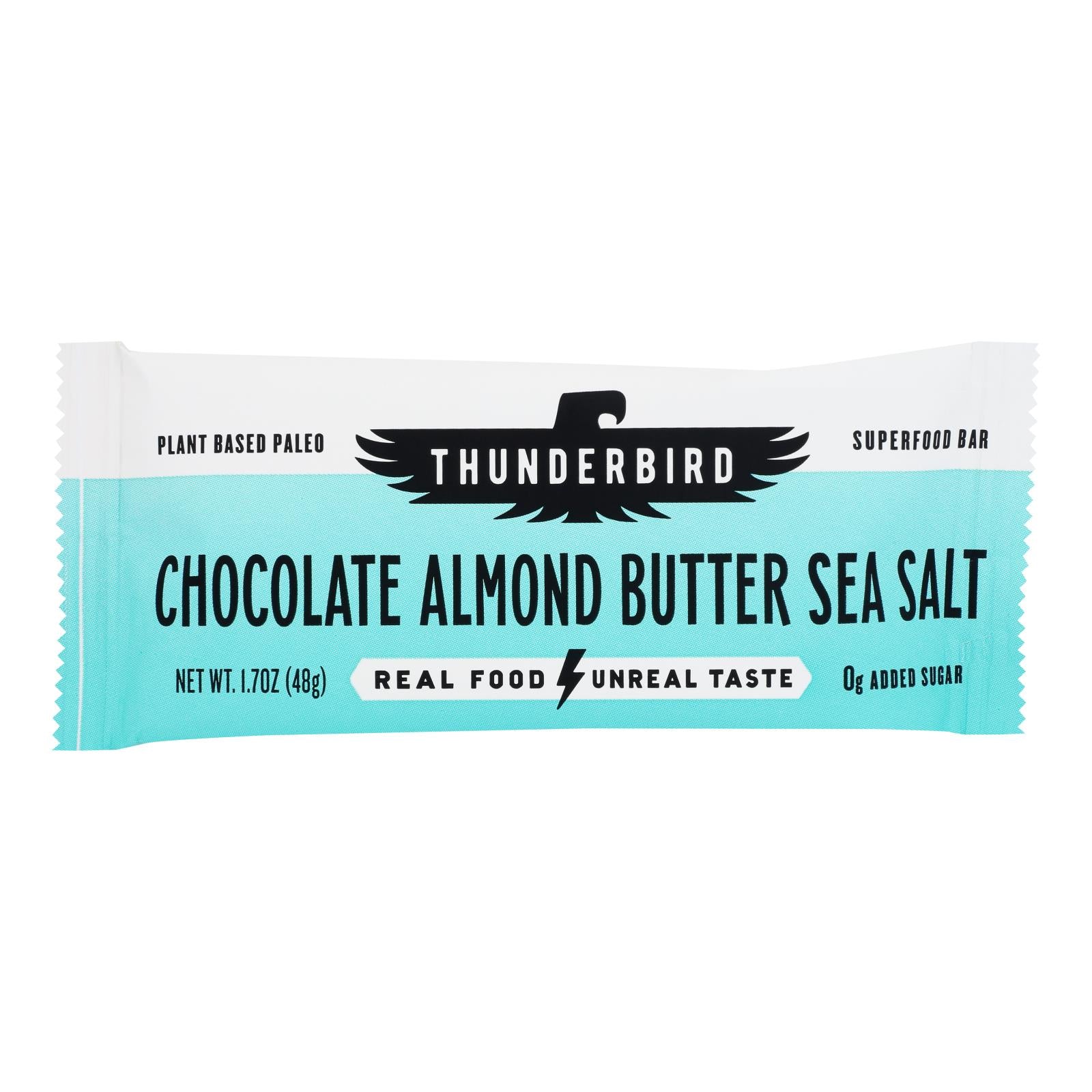 Thunderbird - Bar Chocolate Almond Butter Sea Salt - Case of 12-1.7 OZ