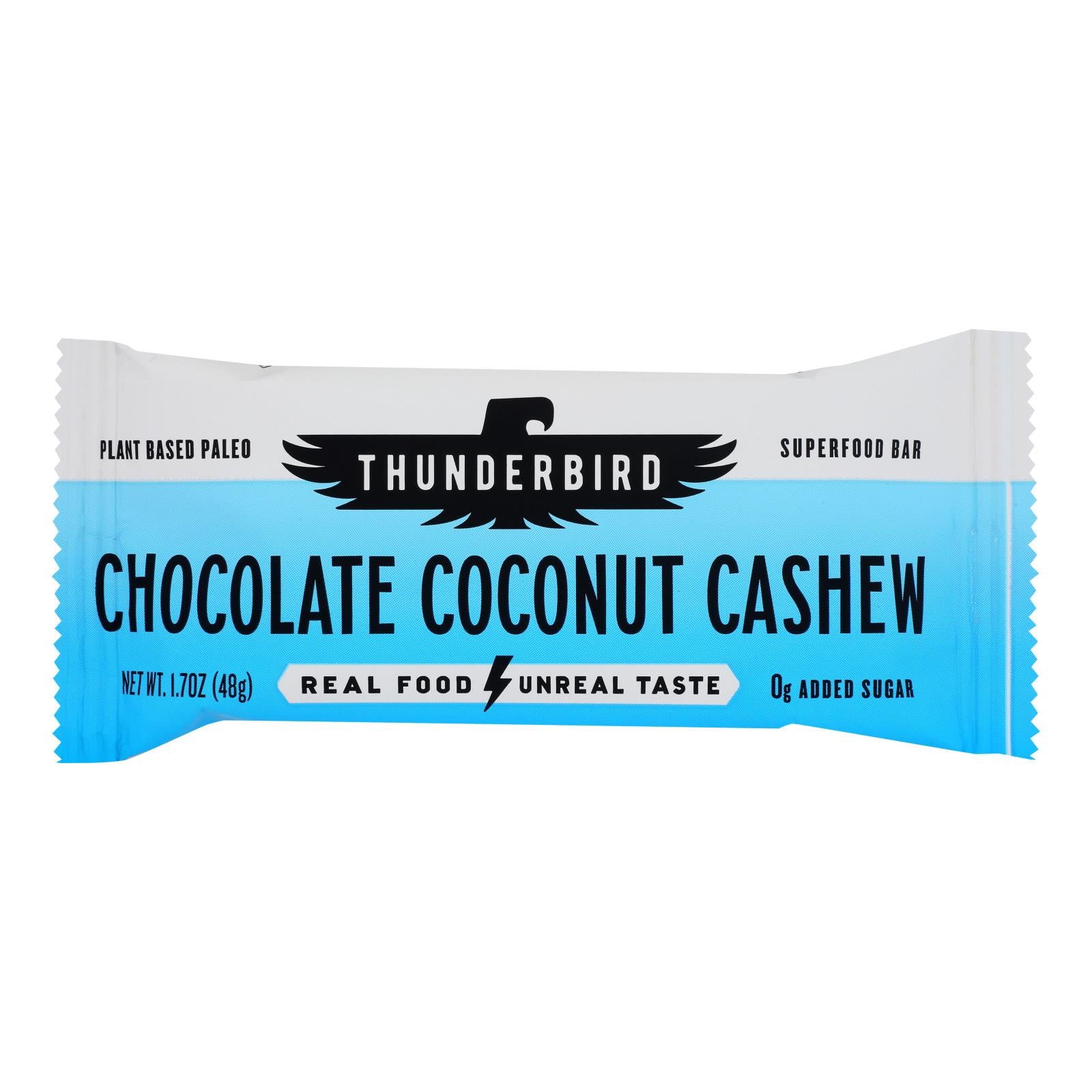 Thunderbird - Bar Chocolate Coconut Cashew - Case of 12-1.7 OZ