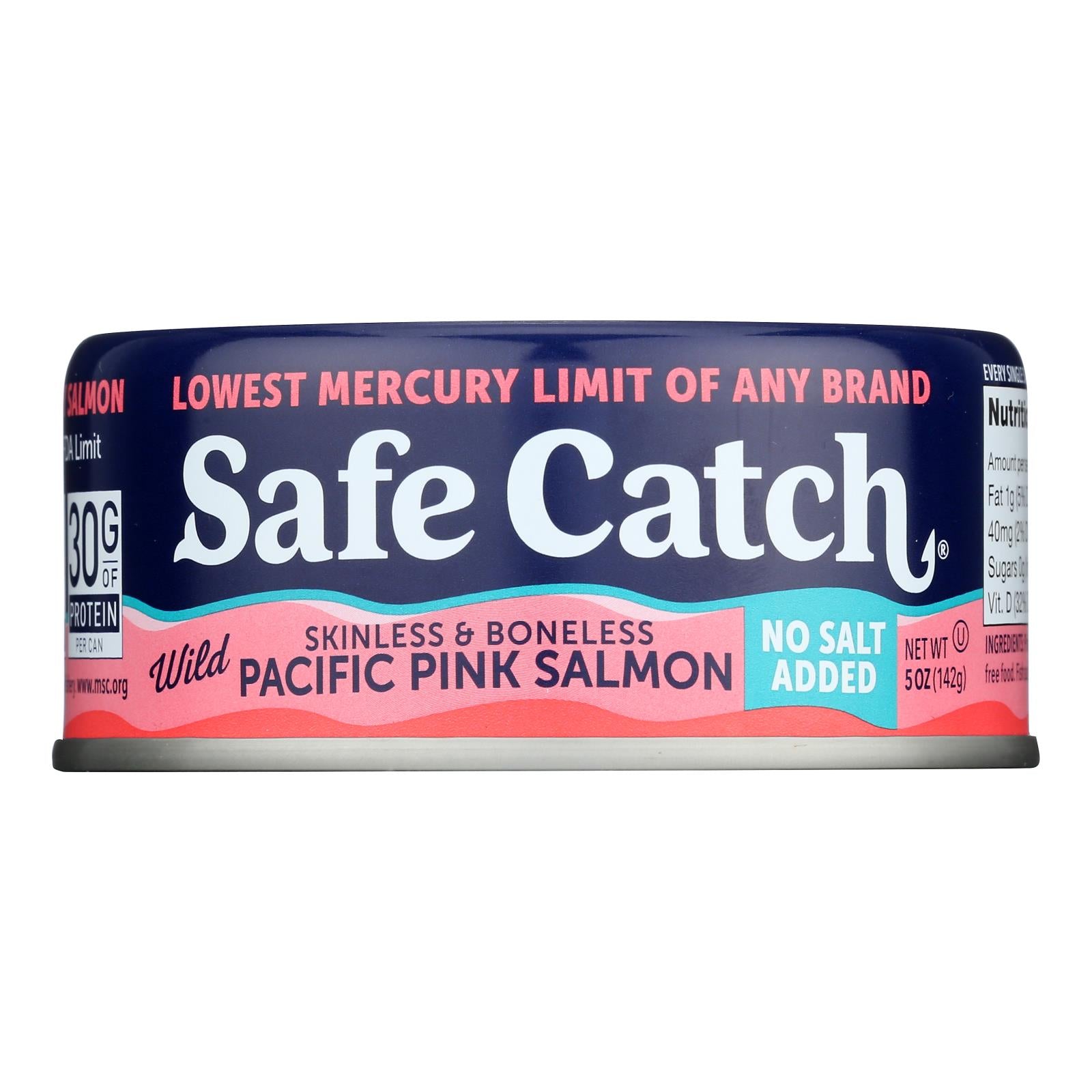 Safe Catch - Salmon Pink Wld Ns Added - Case of 6 - 5 OZ