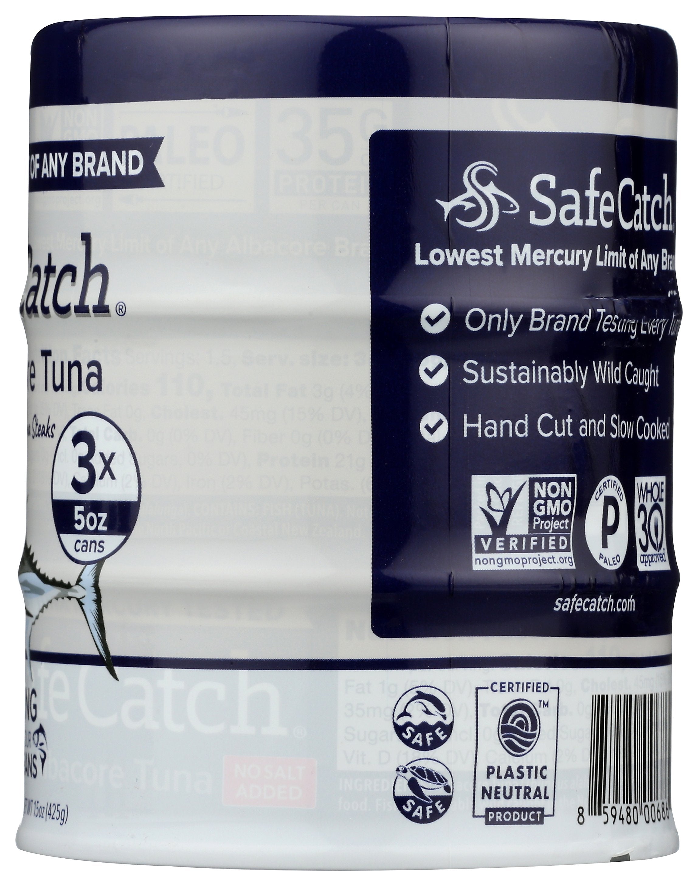 SAFECATCH TUNA WILD ALBACORE NO SLT - Case of 6