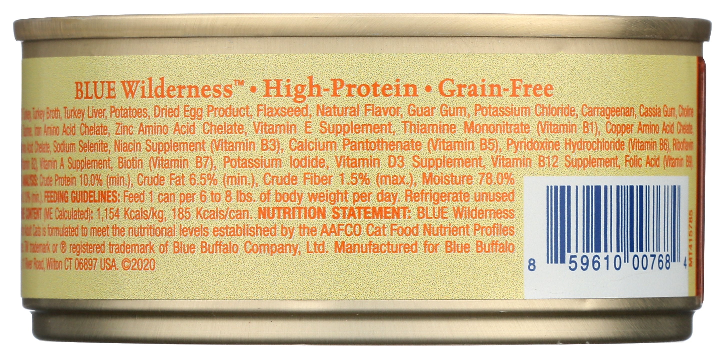 BLUE BUFFALO FOOD CAT TURKEY - Case of 24