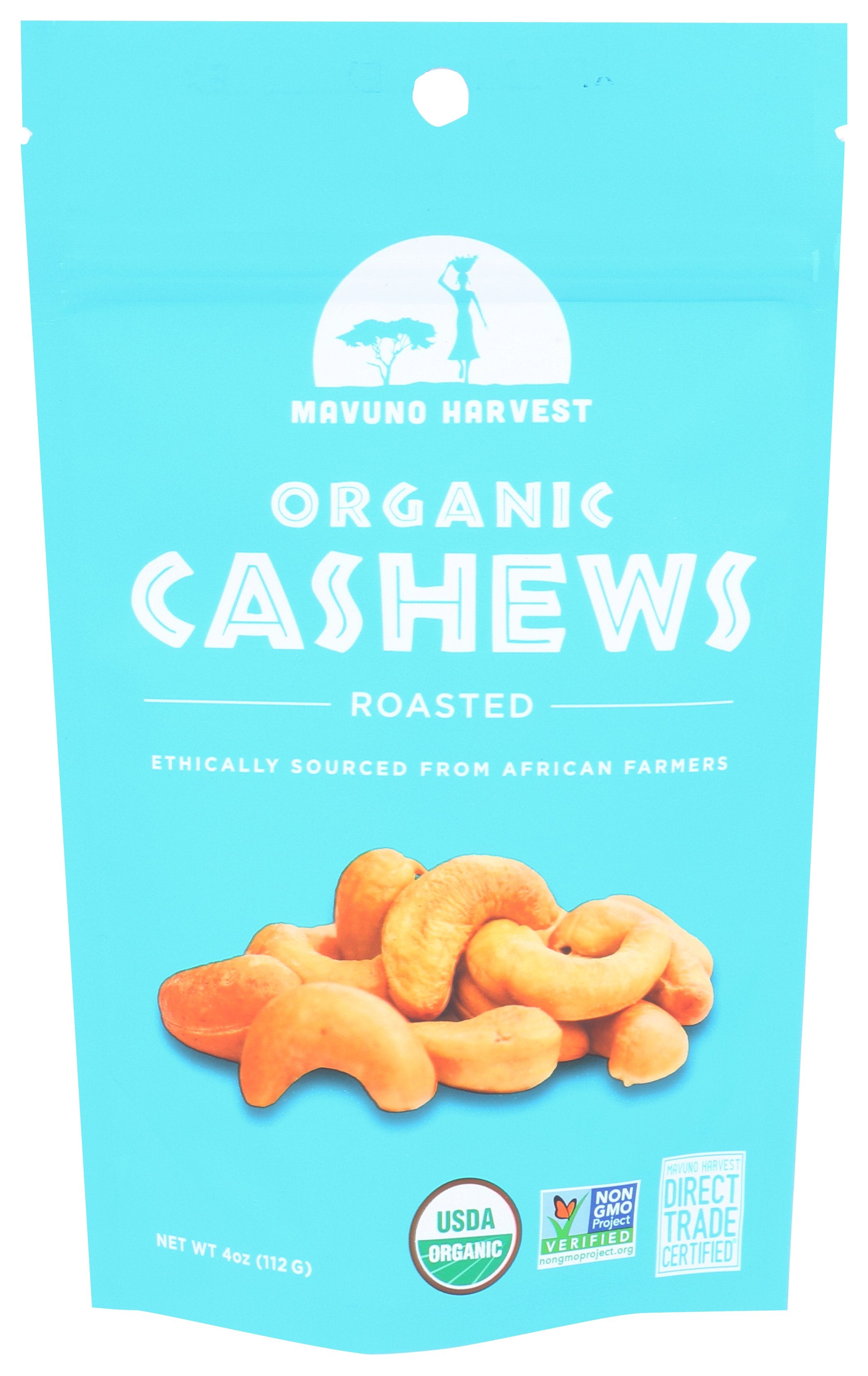 MAVUNO HARVEST NUTS CHASHEW RSTD ORG - Case of 6