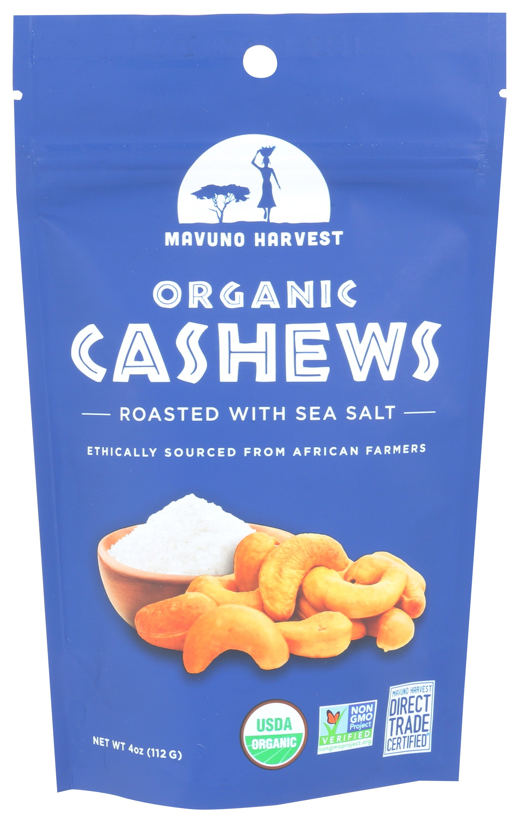 MAVUNO HARVEST NUTS CASHEW RSTD SSALT - Case of 6