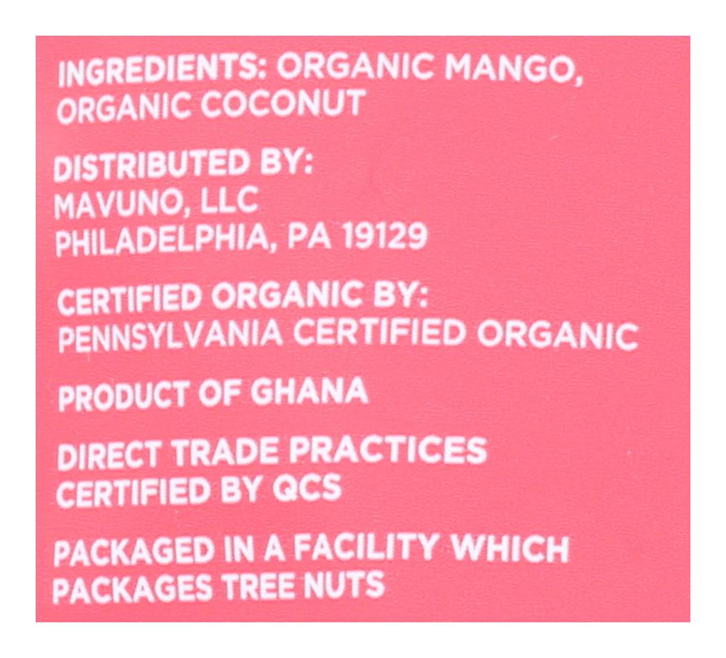 MAVUNO HARVEST BITES FRUIT MANGO COCONUT - Case of 8