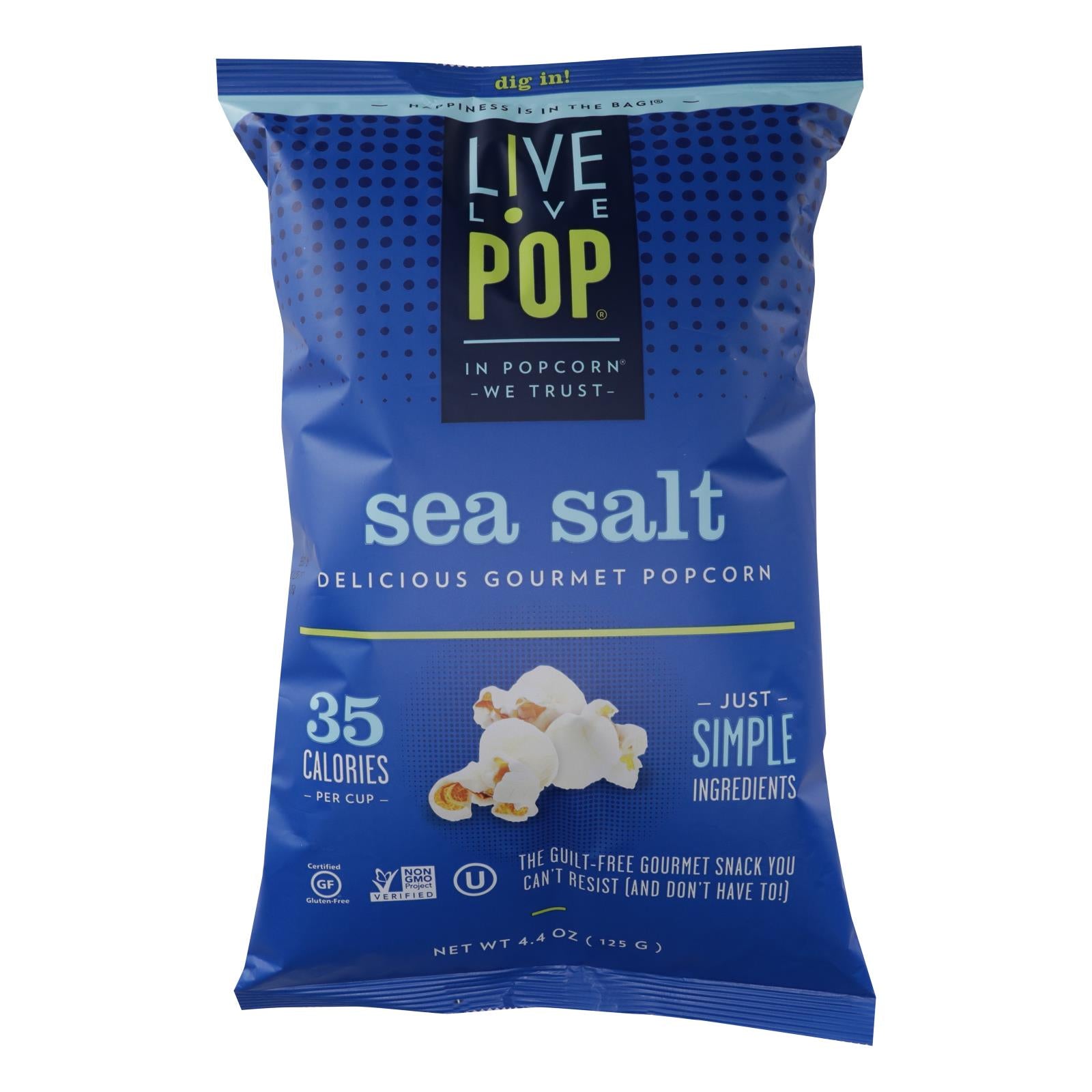 Live Love Pop Delicious Gourmet Popcorn - Case Of 12 - 4.4 Oz