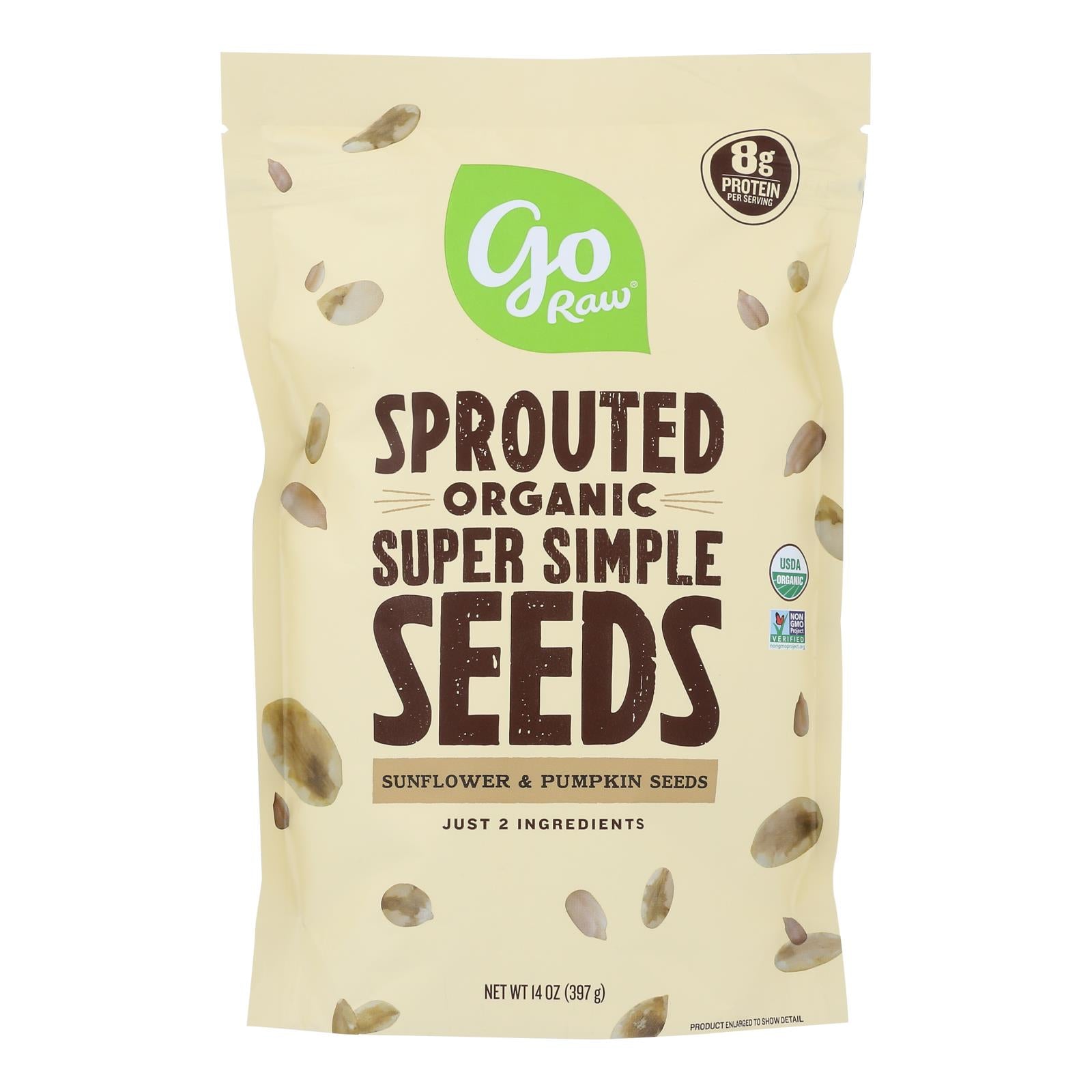 Go Raw Sprouted Seeds, Sprouted Super Simple  - Case Of 6 - 14 Oz
