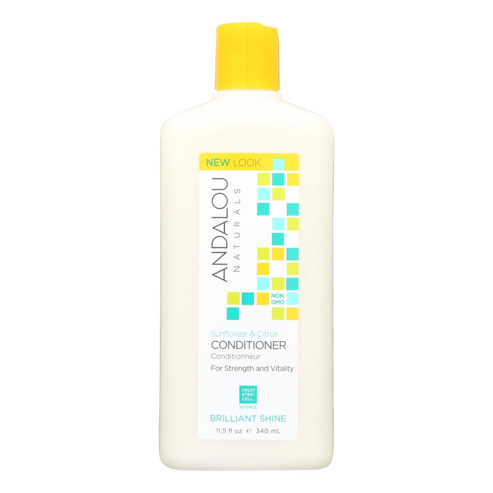 Andalou Naturals Brilliant Shine Conditioner Sunflower And Citrus - 11.5 Fl Oz