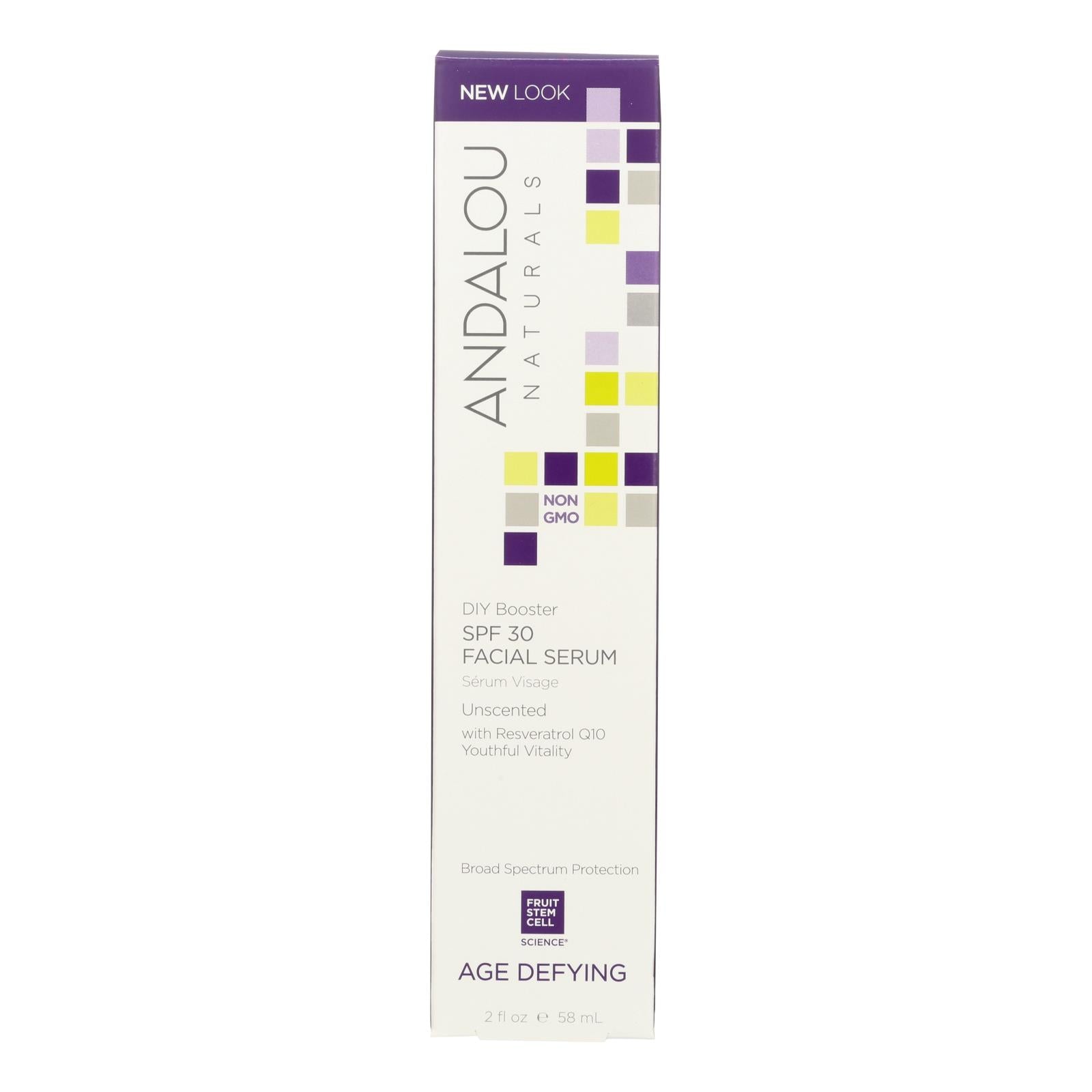 Andalou Naturals Facial Serum - DIY Booster SPF 30 - 2 oz