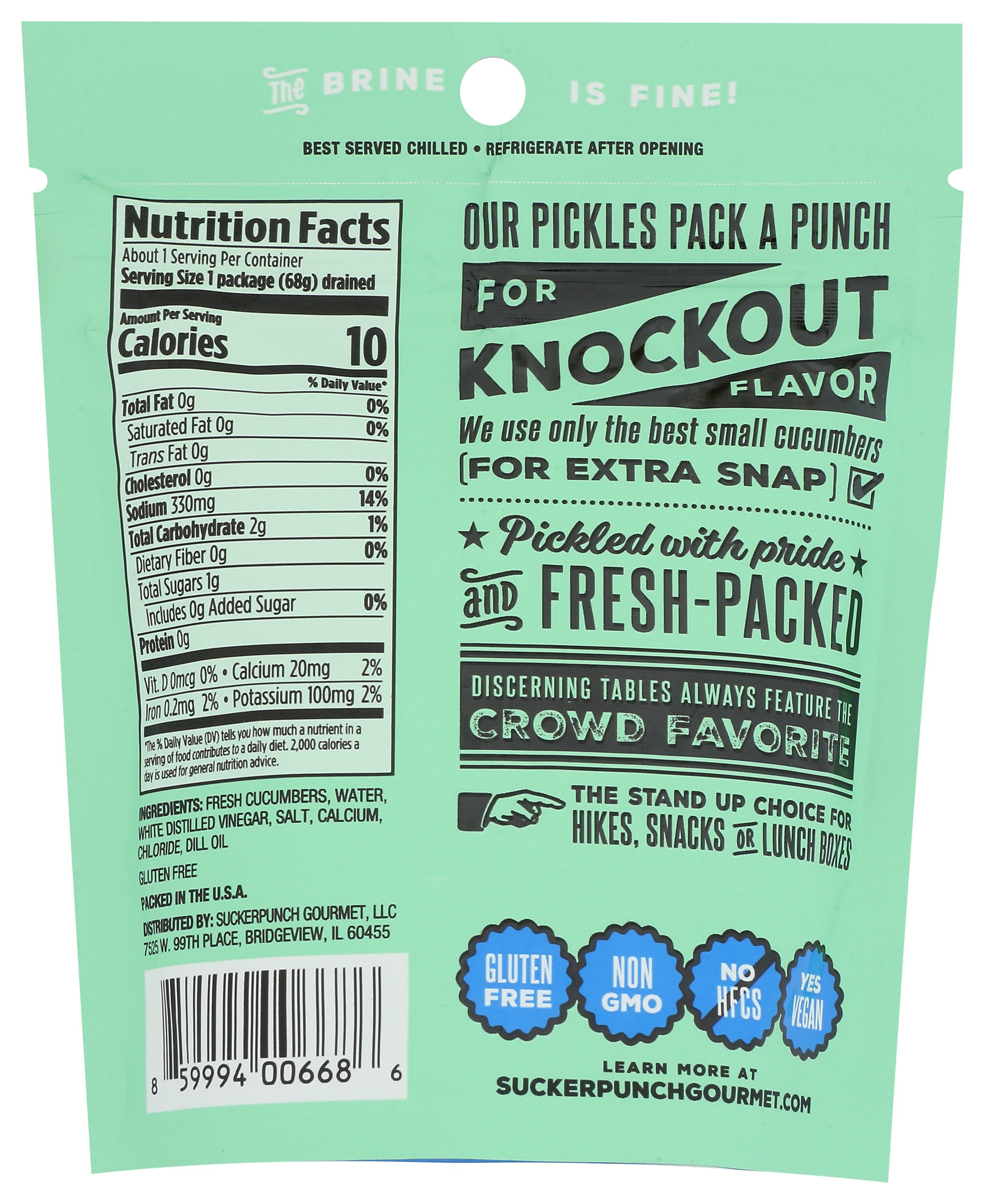 SUCKERPUNCH PICKLE CHIPS CLASSIC DILL - Case of 12