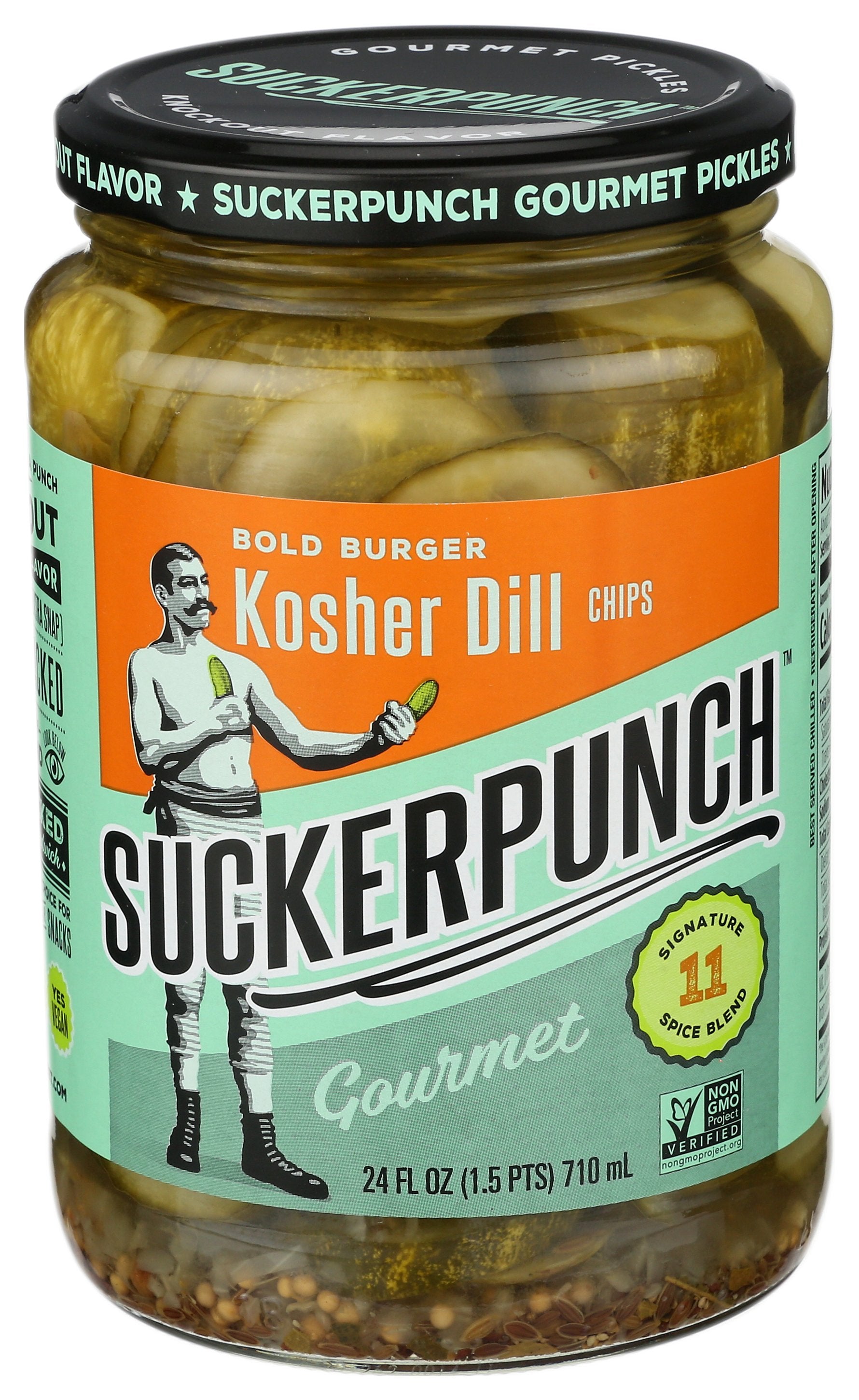 SUCKERPUNCH PICKLE CHIPS  DILL - Case of 6