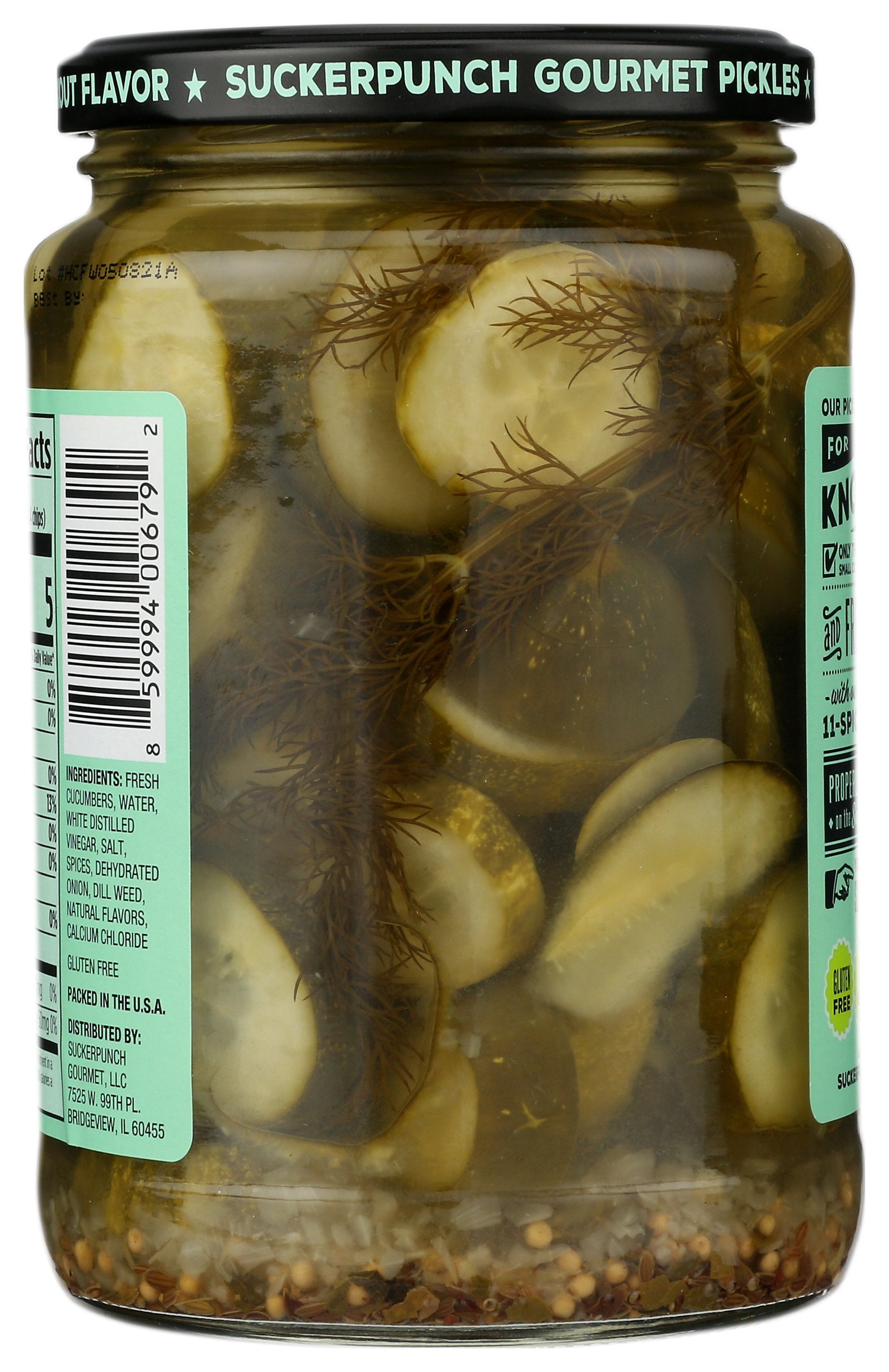 SUCKERPUNCH PICKLE CHIPS  DILL - Case of 6