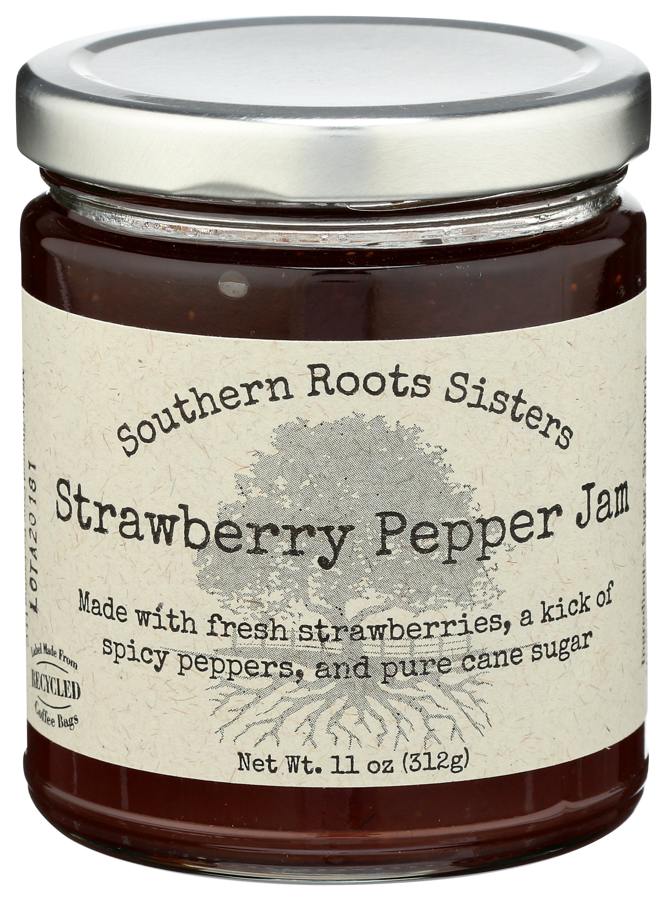 SOUTHERN ROOTS SISTERS JAM STRAWBERRY PEPPER - Case of 6