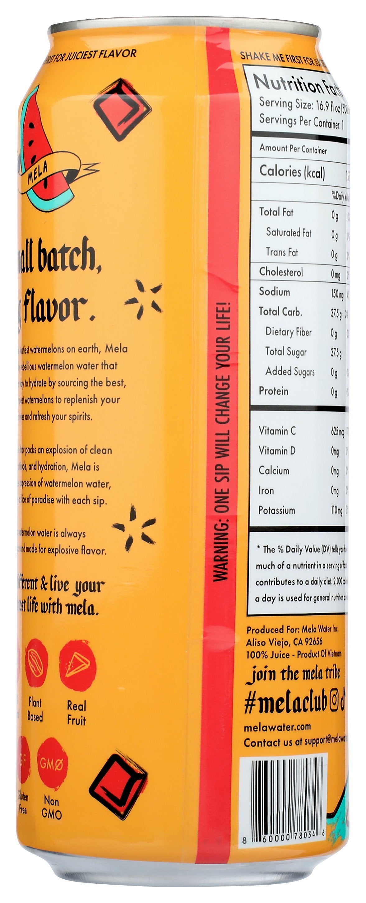 MELA JUICE WATERMELON GINGER - Case of 12