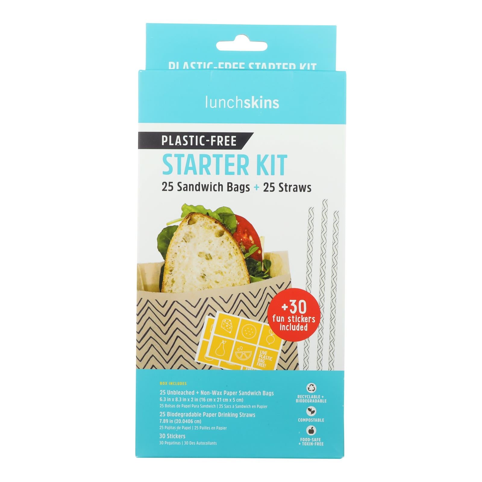 Lunchskins - Plastic-free Starter Kit - Case of 12-1 KIT