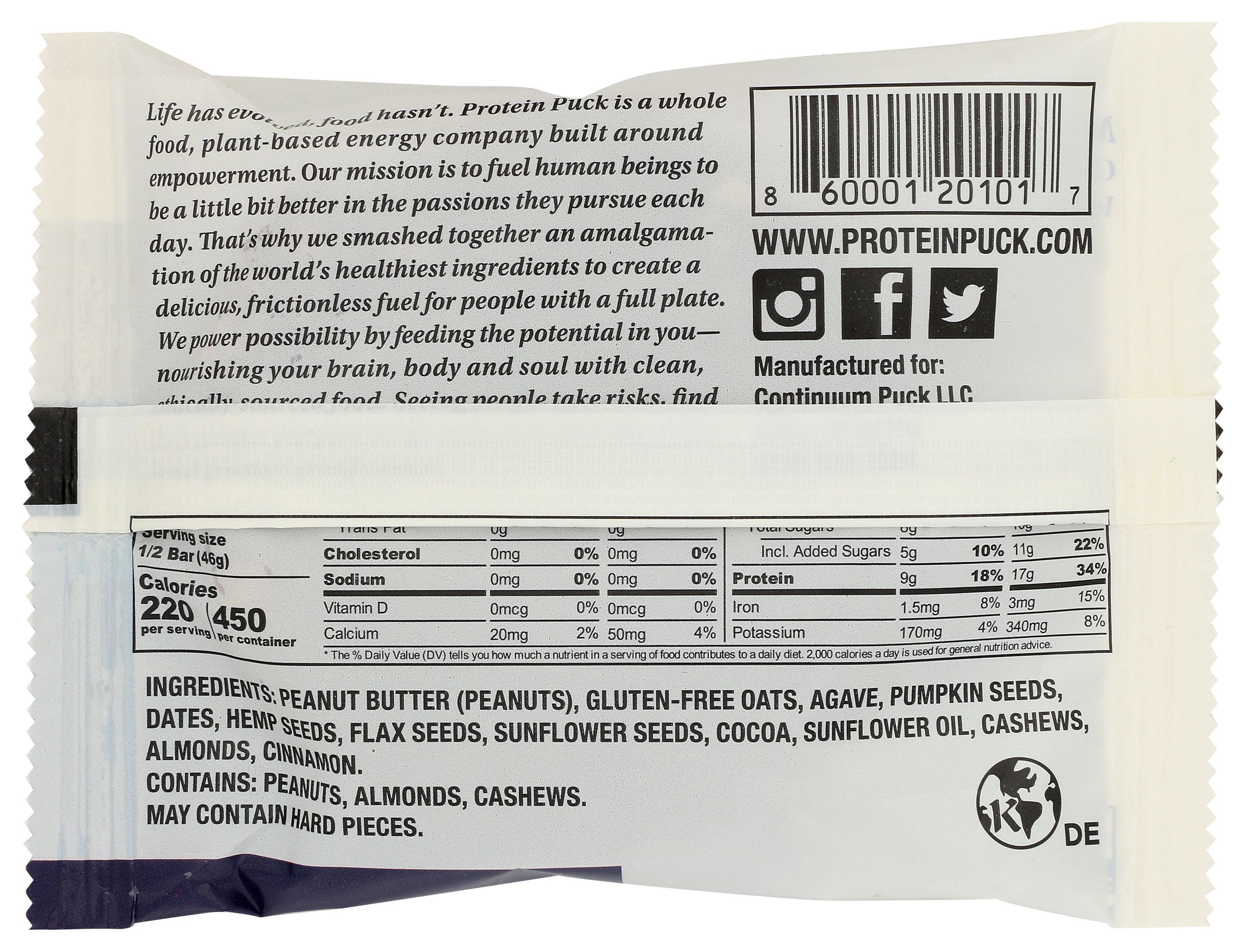 PROTEIN PUCK BAR MIGHTY MOXIE - Case of 16