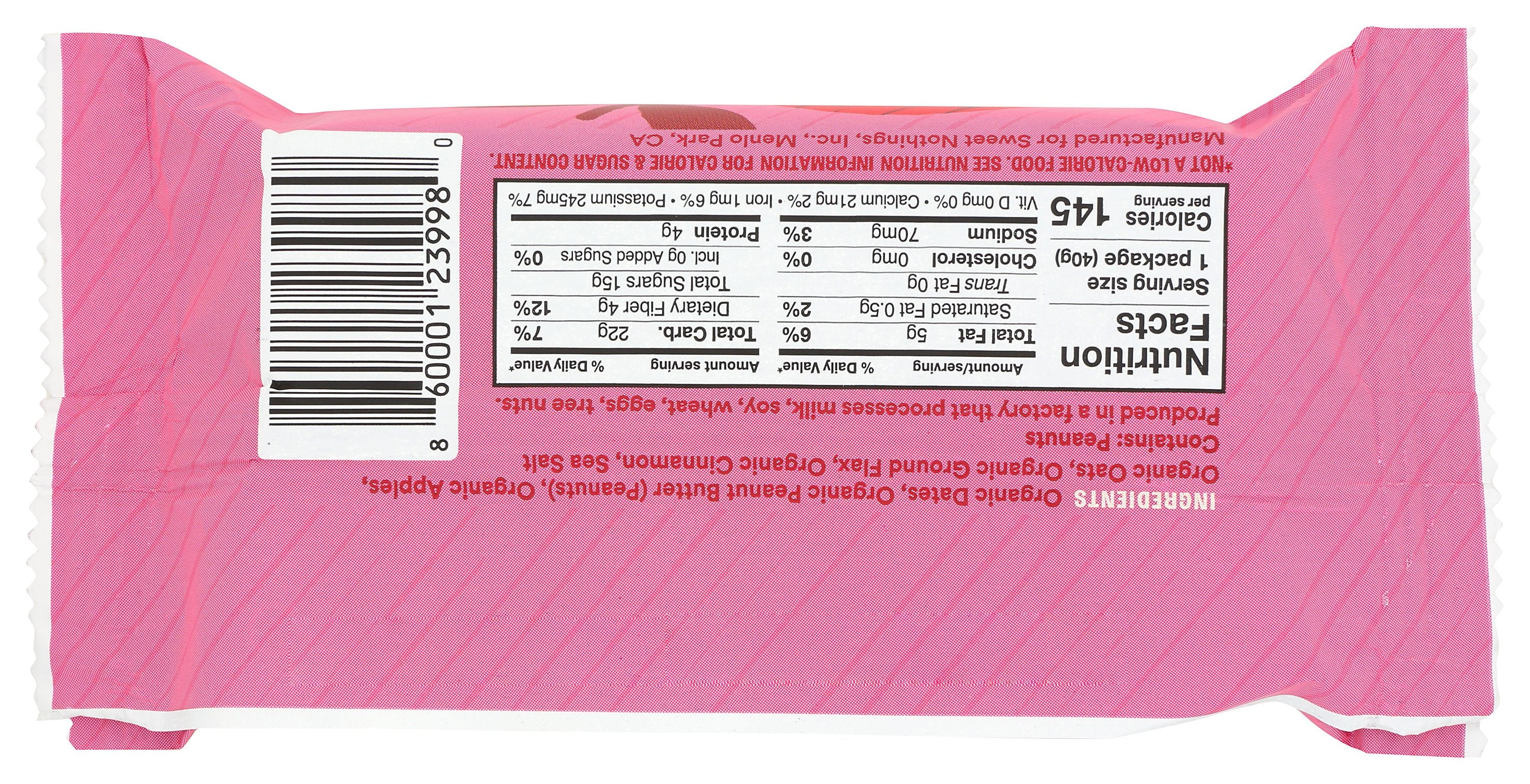 SWEET NOTHINGS BARS NUT APPLE CINN PB - Case of 12