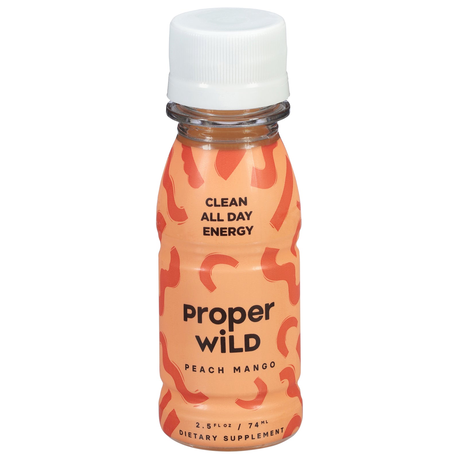 Proper Wild - Energy Shot Peach Mango - Case of 12-2.5 Fluid Ounces