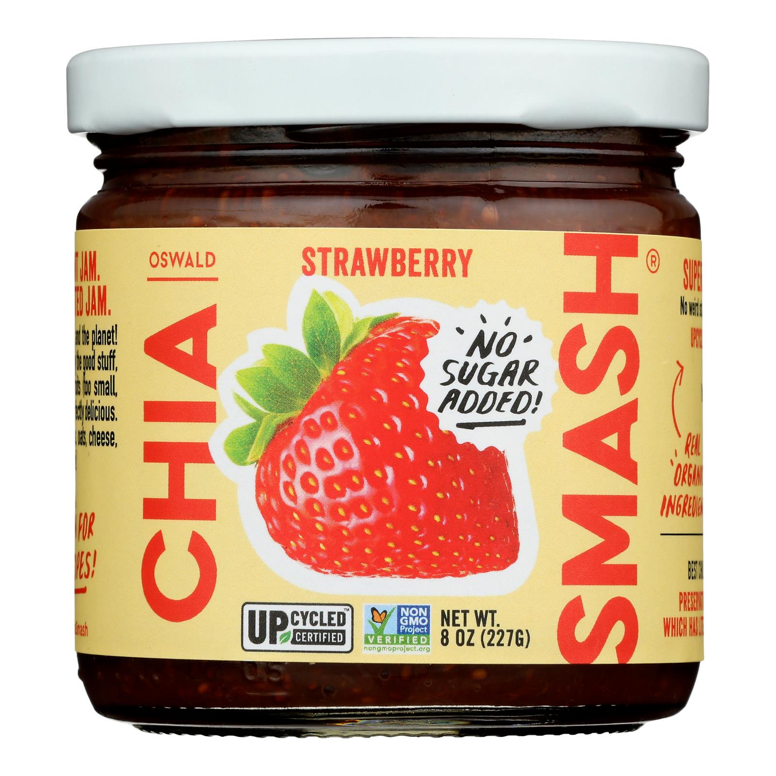 Oswald - Jam Chia Smash Strawberry - Case of 6-8 OZ