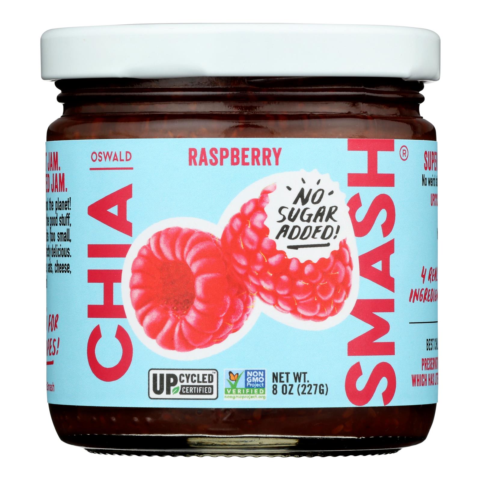 Oswald - Jam Chia Smash Raspberry - Case of 6-8 OZ