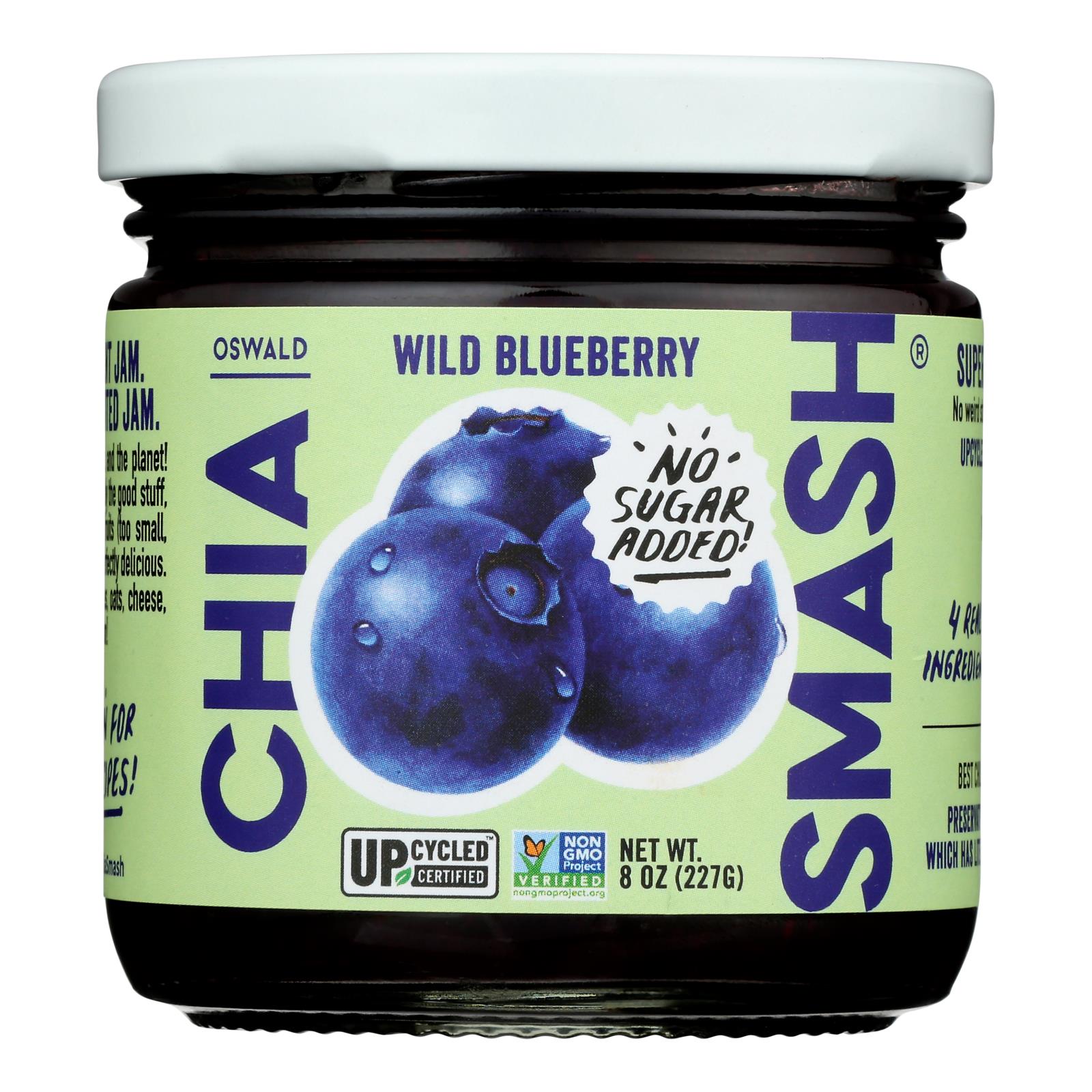 Oswald - Jam Chia Smash Wld Blueberry - Case of 6-8 OZ