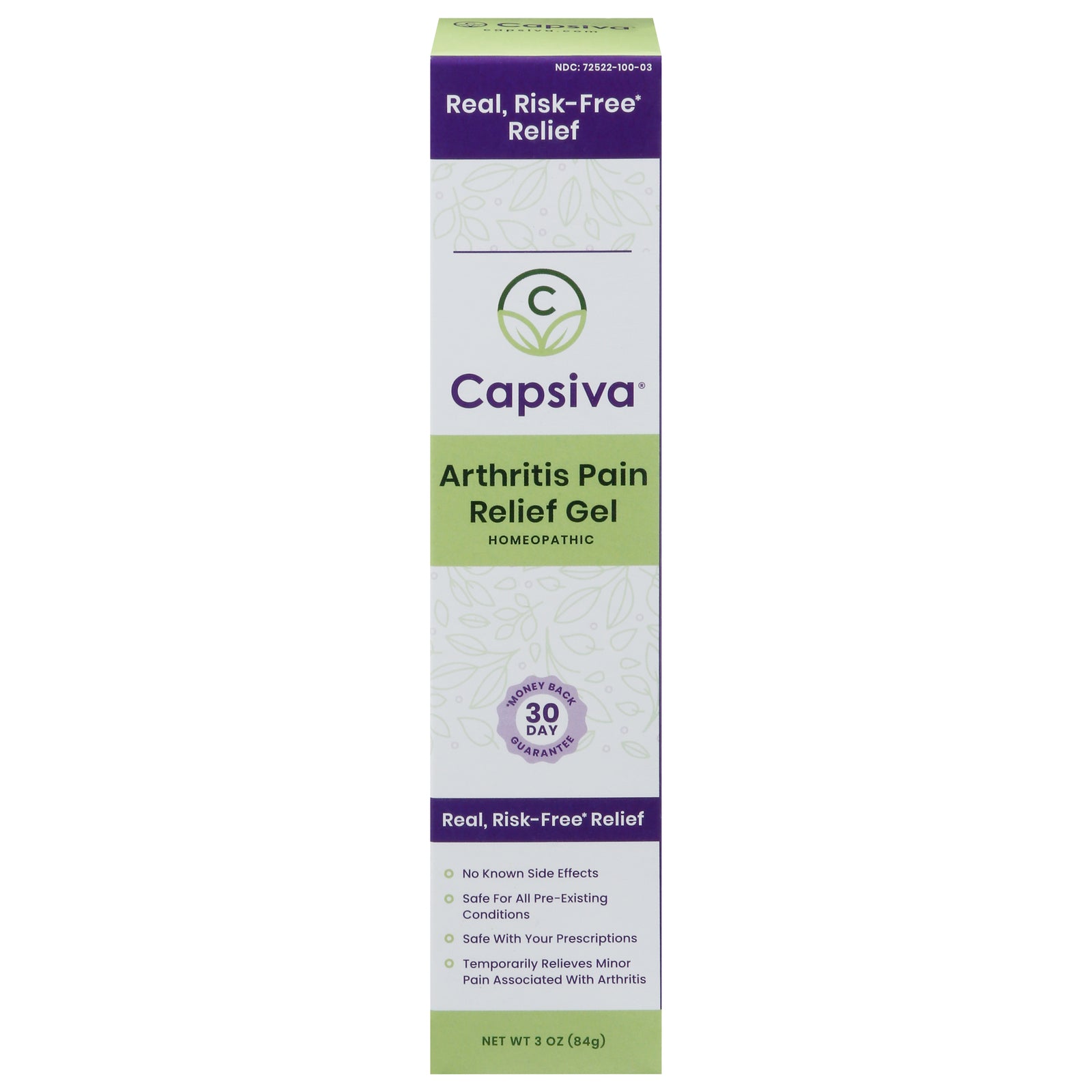 Capsiva - Arthritis Pain Relief Gel - 1 Each-3 Oz